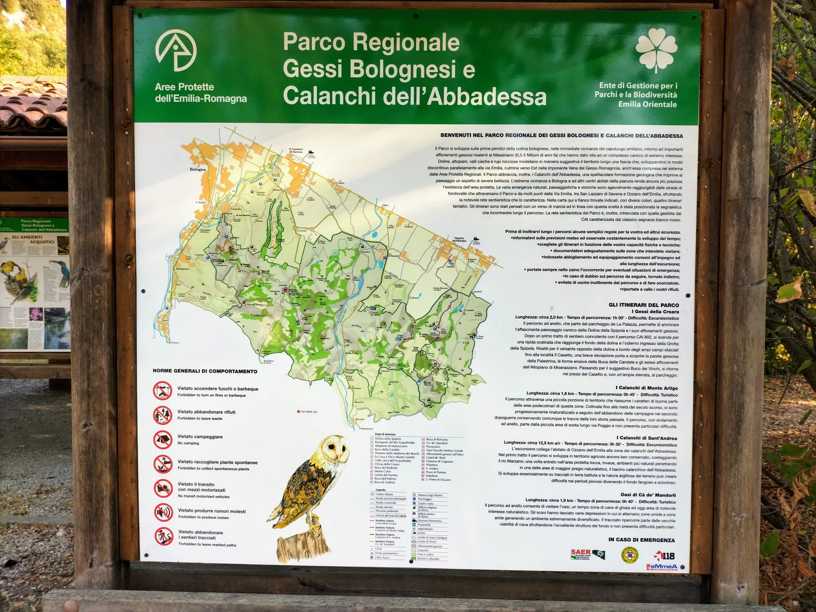 Interior at Parco dei Gessi Bolognesi e Calanchi dell'Abbadessa Bologna — travel photo