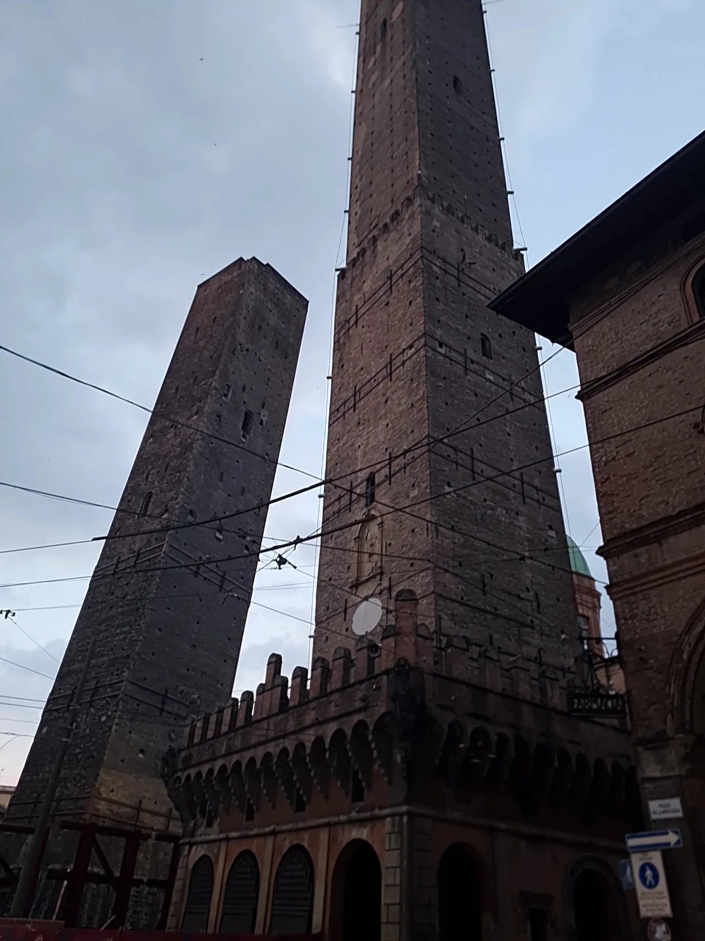 Details at The Two Towers: Garisenda & Asinelli Bologna — travel photo