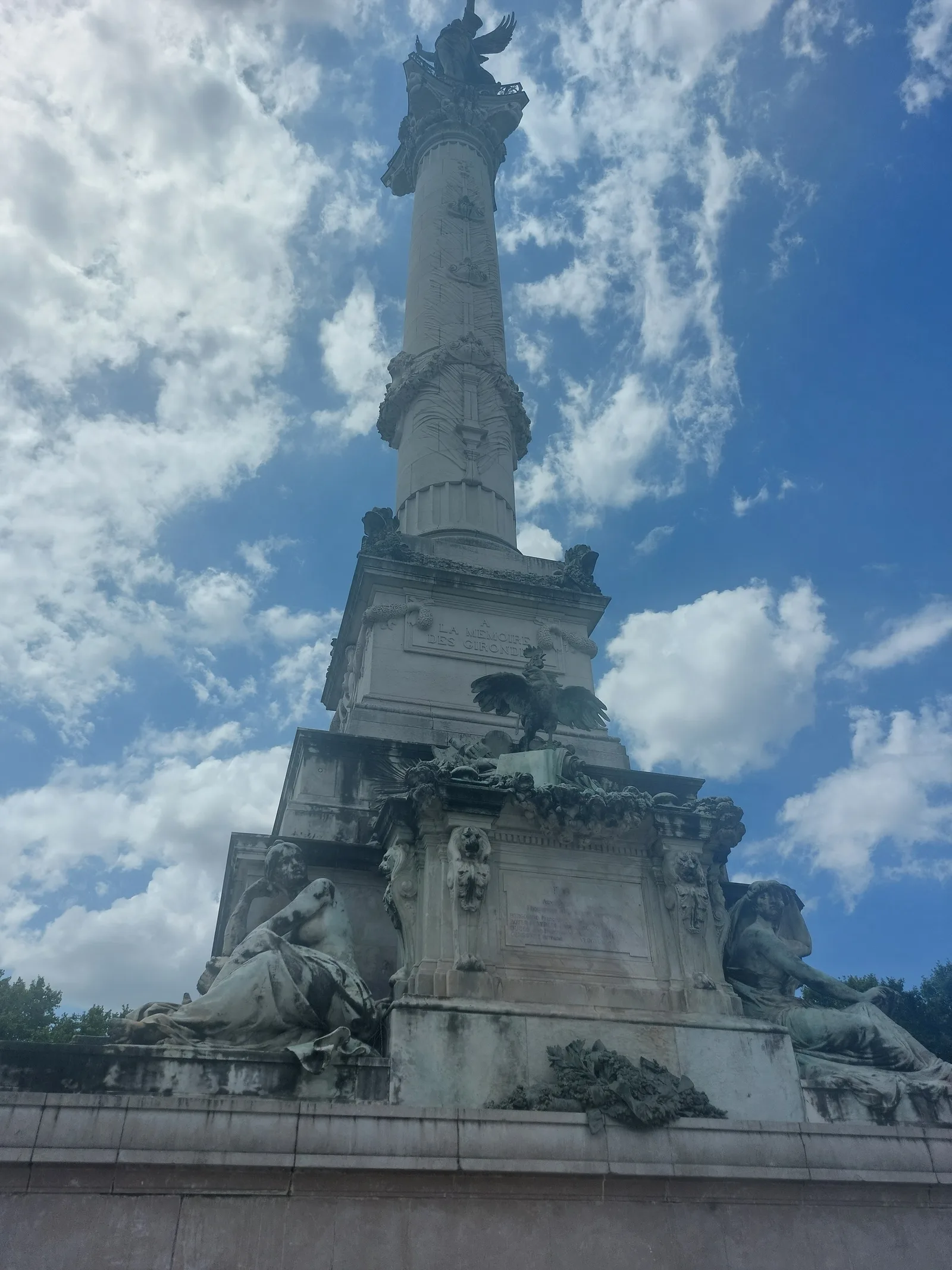 Details at Monument aux Girondins Bordeaux — travel photo