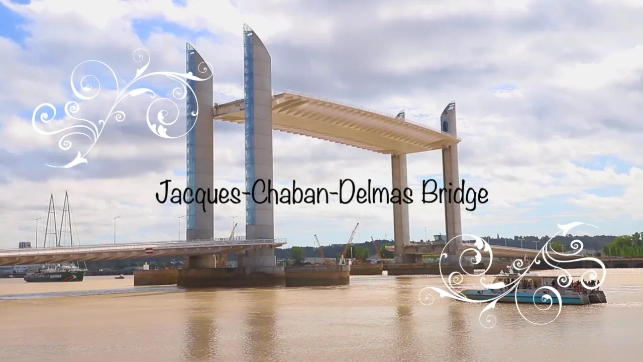Main view at Pont Jacques Chaban Delmas Bordeaux — travel photo