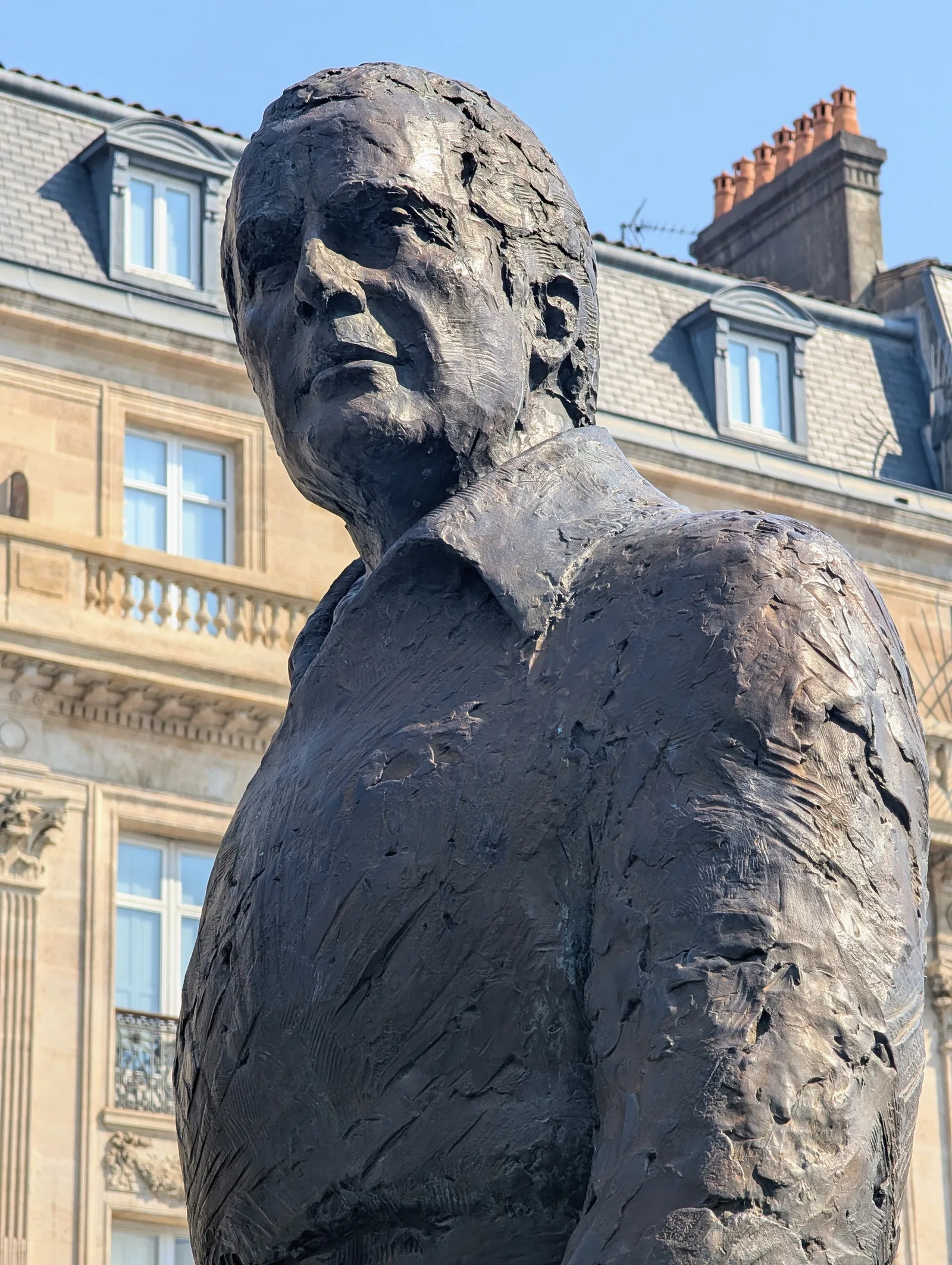 Main view at Statue of Jacques Chaban Delmas Bordeaux — travel photo