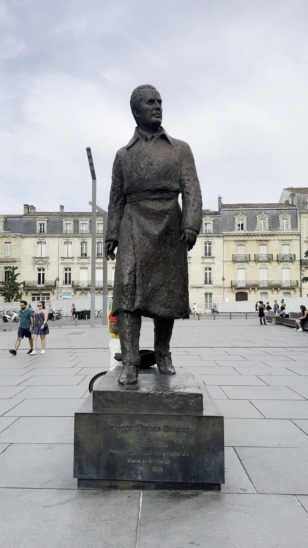 Interior at Statue of Jacques Chaban Delmas Bordeaux — travel photo