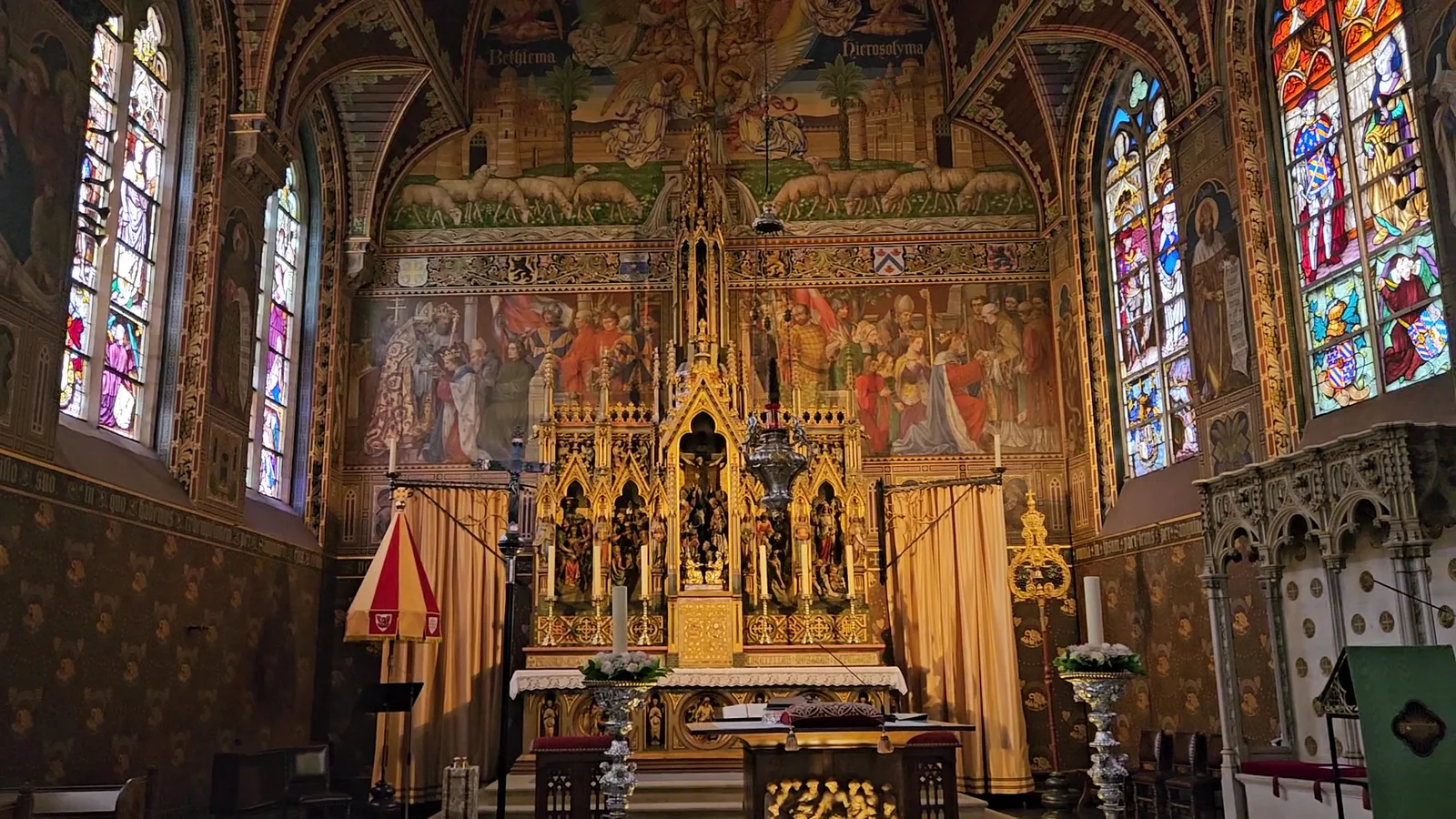 Interior at Basilica of the Holy Blood Brugge — travel photo