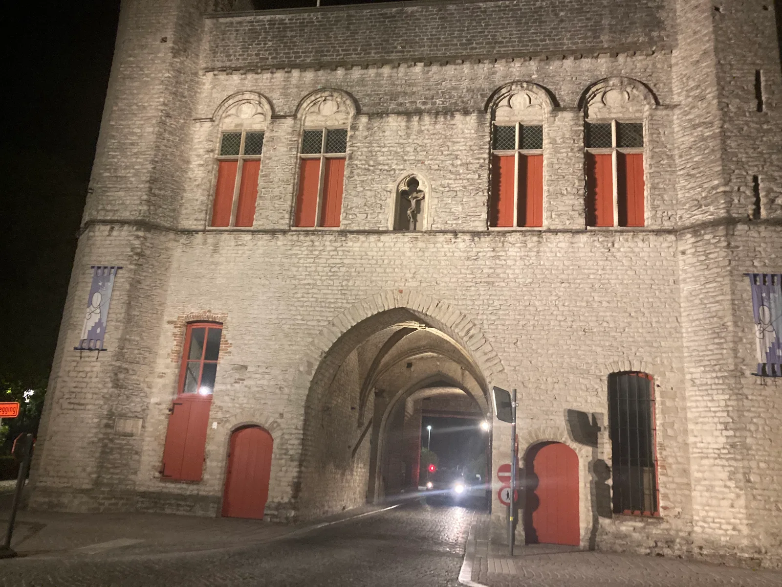 Main view at Kruispoort gate Brugge — travel photo