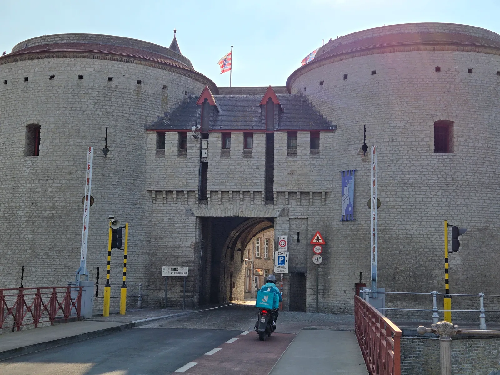 Interior at Kruispoort gate Brugge — travel photo