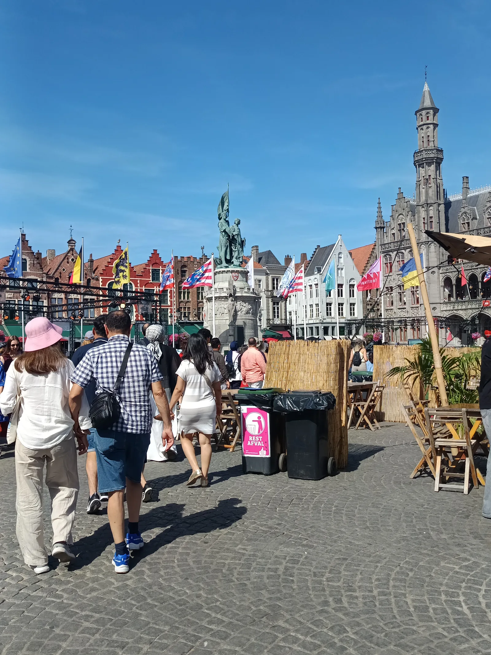 Main view at Pieter de Coninck en Jan Breydel Brugge — travel photo
