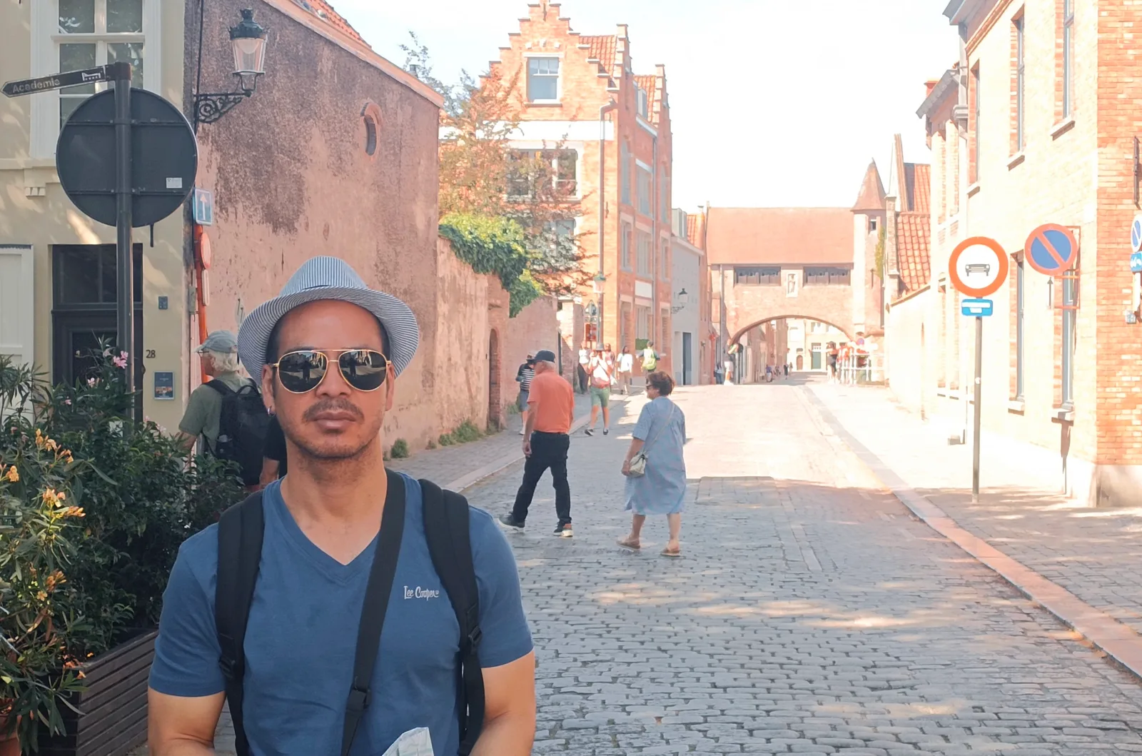 Main view at Walplein Brugge — travel photo