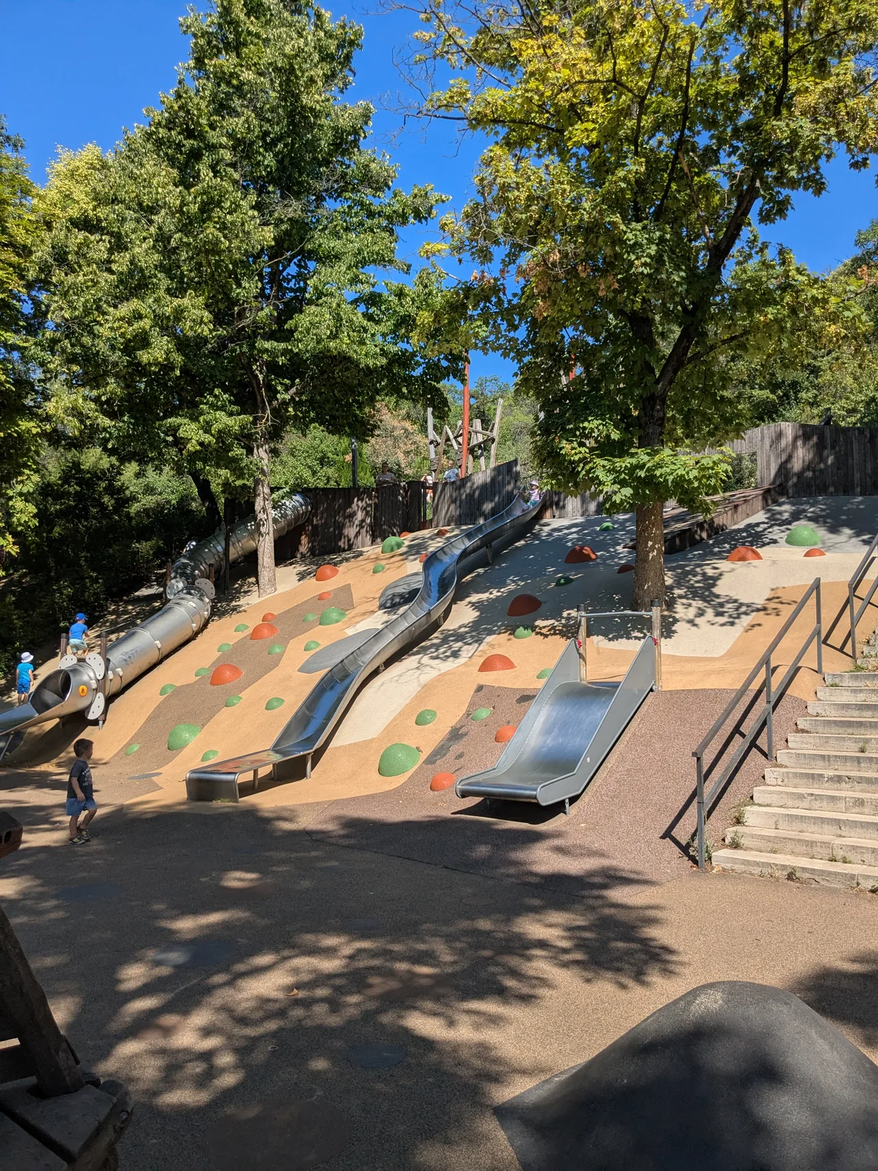 Gellérthegyi playground with slides