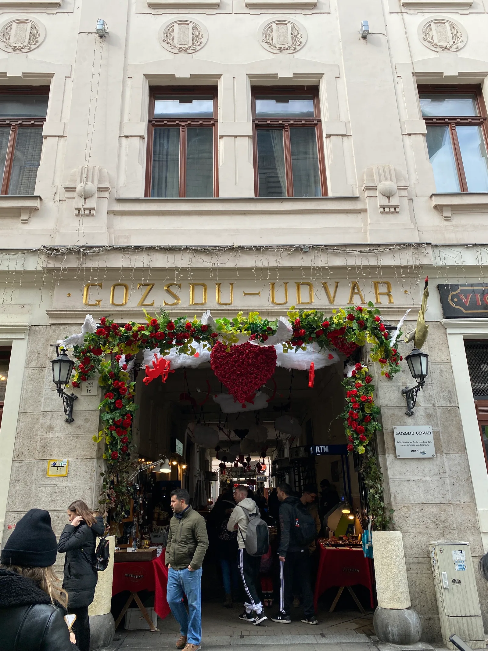 Interior at Gozsdu Passage Budapest — travel photo