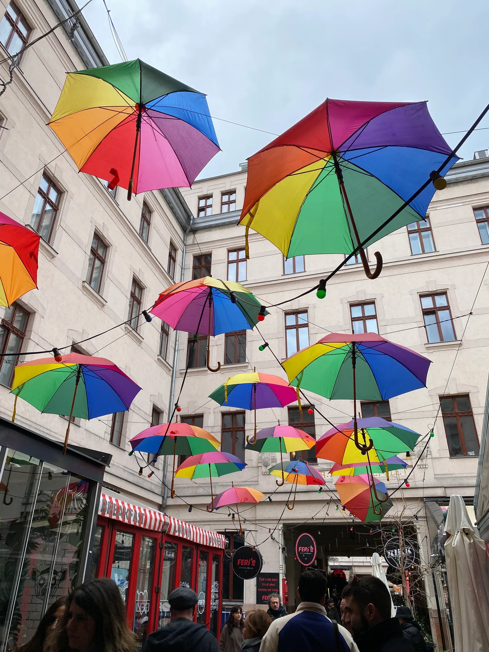 Atmosphere at Gozsdu Passage Budapest — travel photo