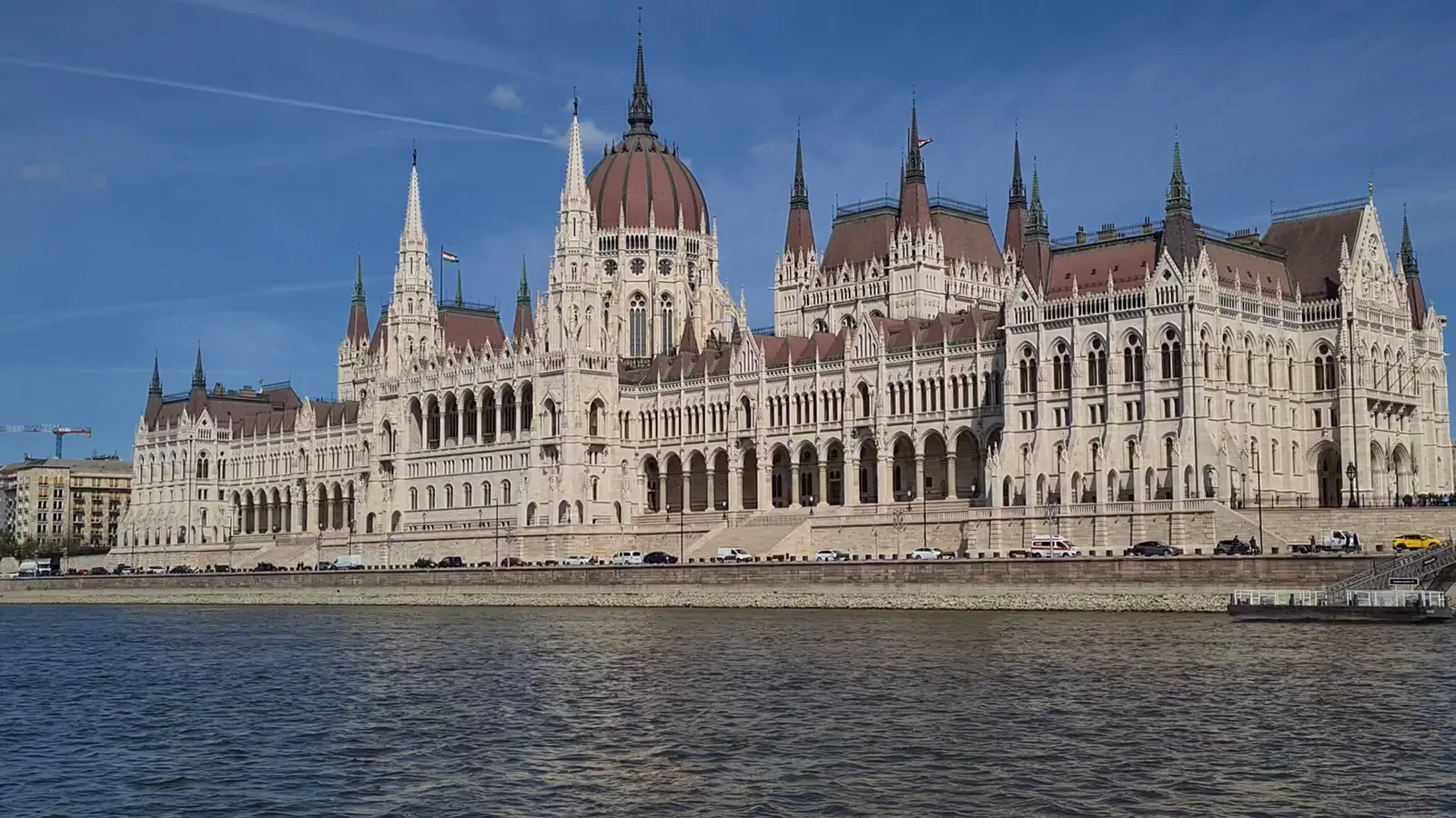 Main view at Hungarian Parliament Building Budapest — travel photo