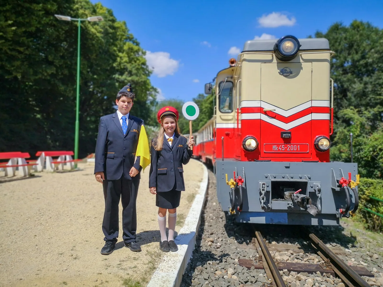 Interior at Hűvösvölgy, Children's Railway Budapest — travel photo