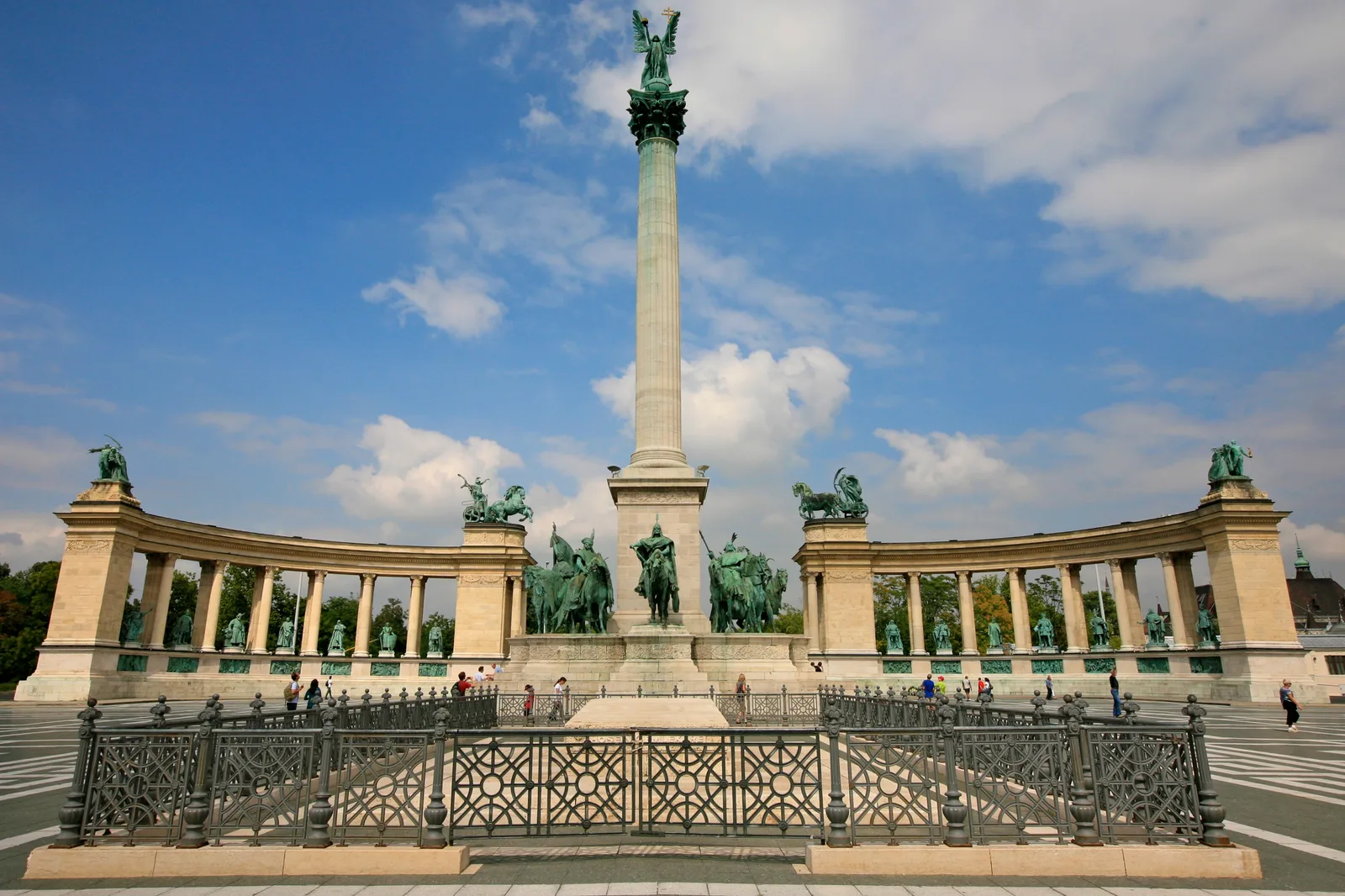 Details at Millennium Monument Budapest — travel photo