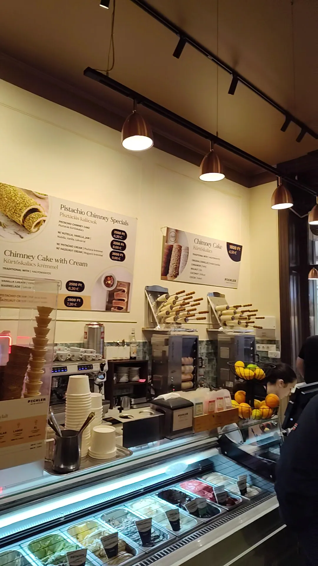 Main view at Pichler Chimney Cake & Gelato Budapest — travel photo