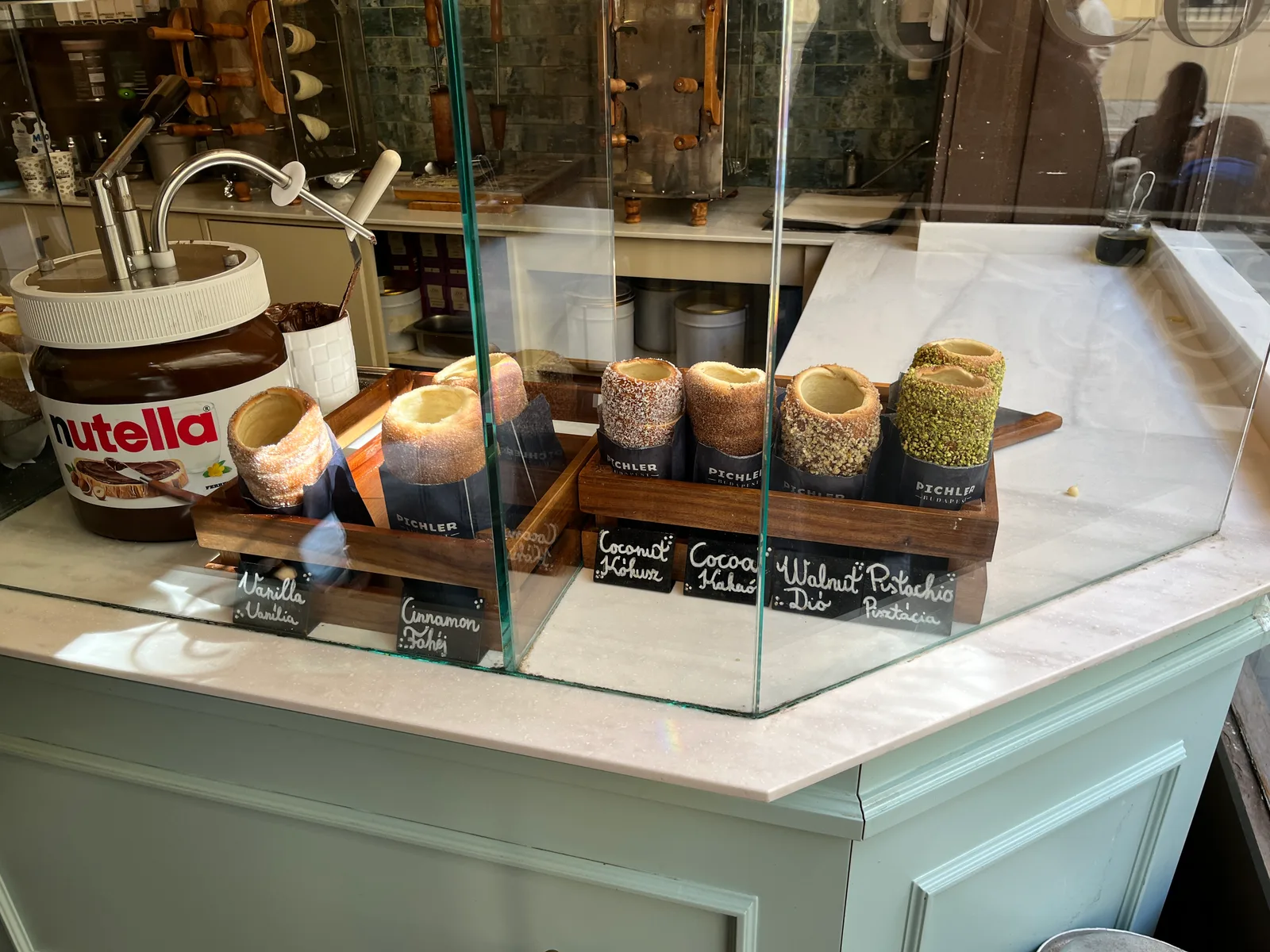 Details at Pichler Chimney Cake & Gelato Budapest — travel photo