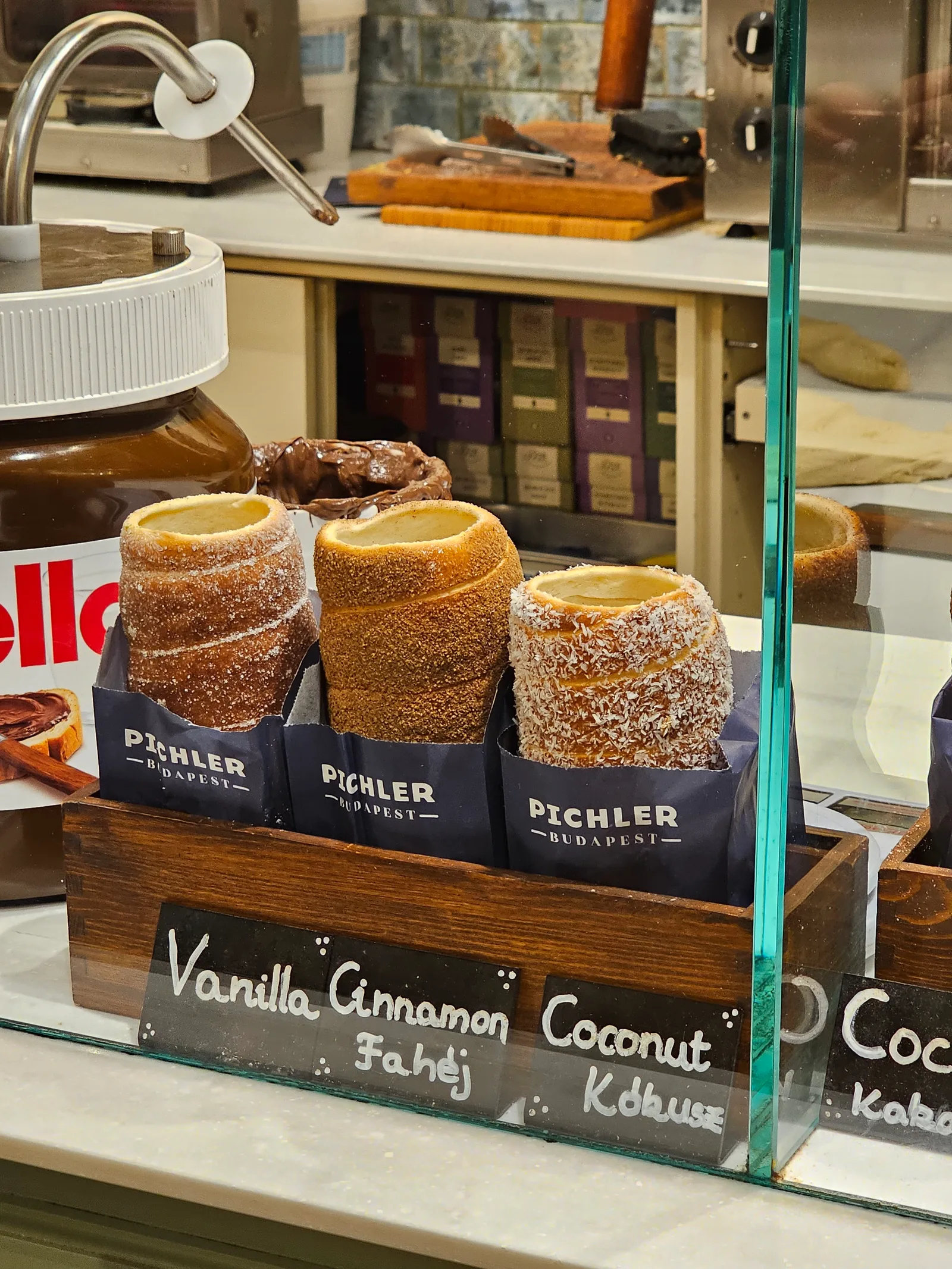 Atmosphere at Pichler Chimney Cake & Gelato Budapest — travel photo