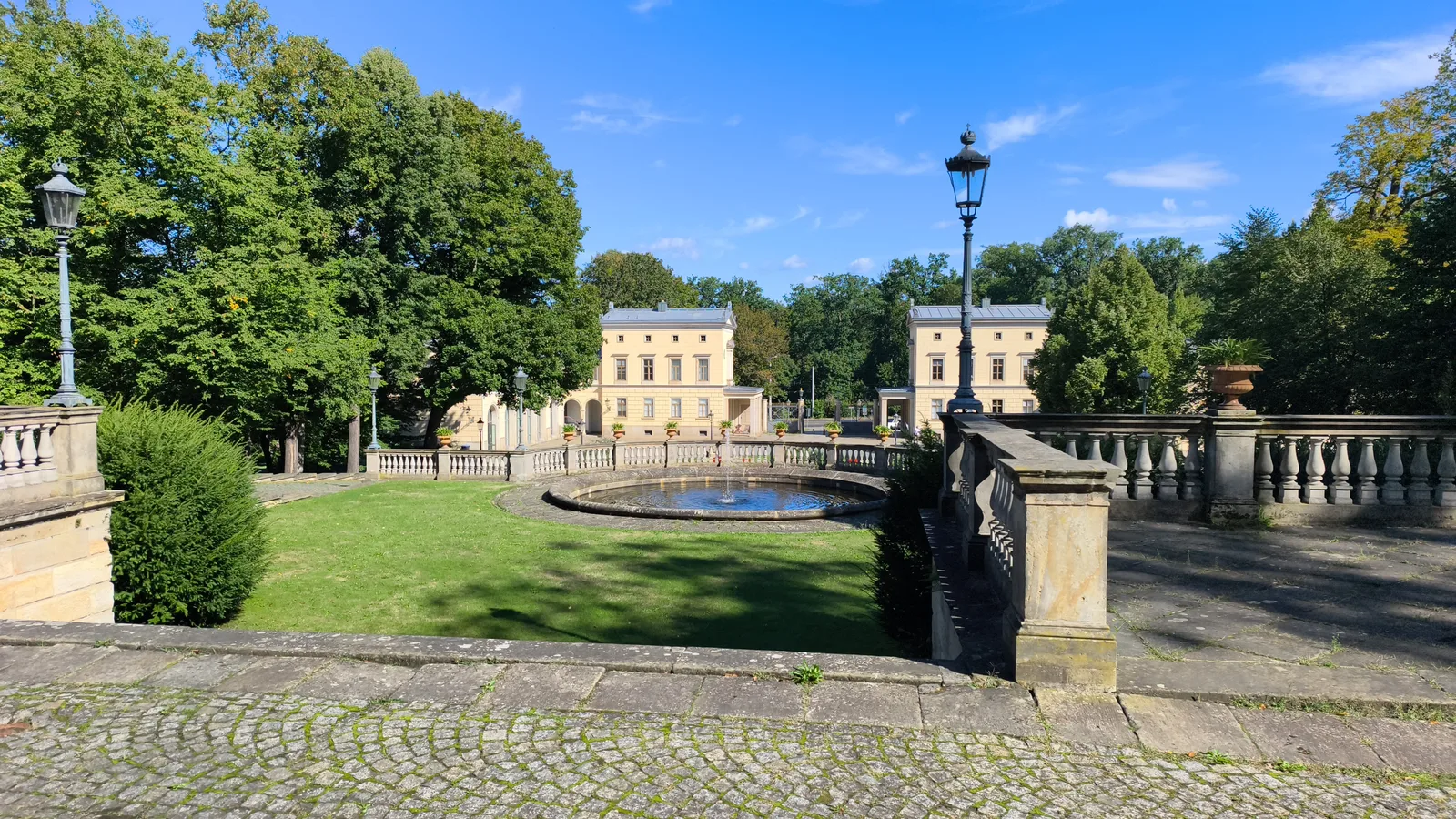 Main view at Albrechtsberg Palace Dresden — travel photo