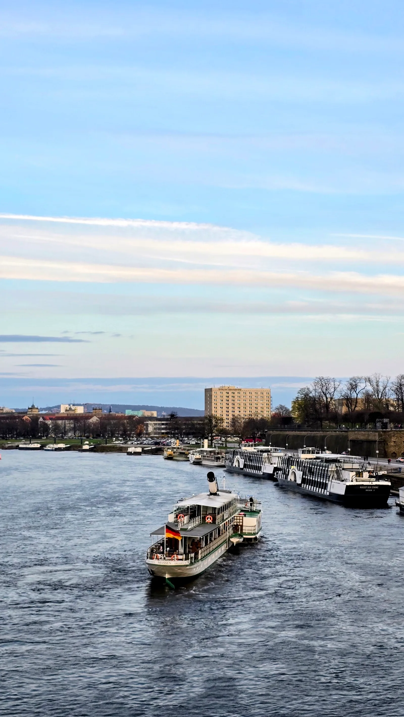 Atmosphere at Augustus Bridge Dresden — travel photo