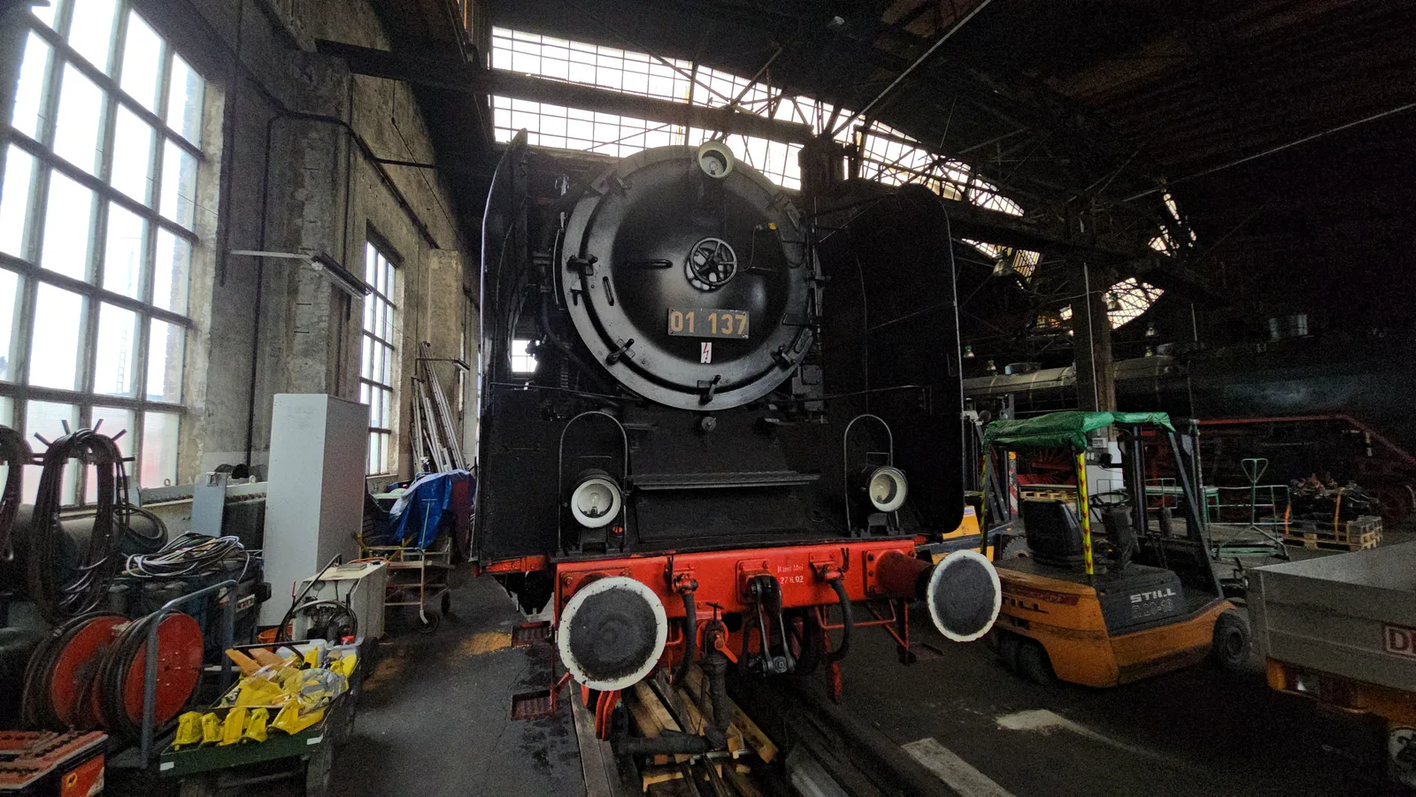 Main view at Eisenbahnmuseum Dresden Dresden — travel photo