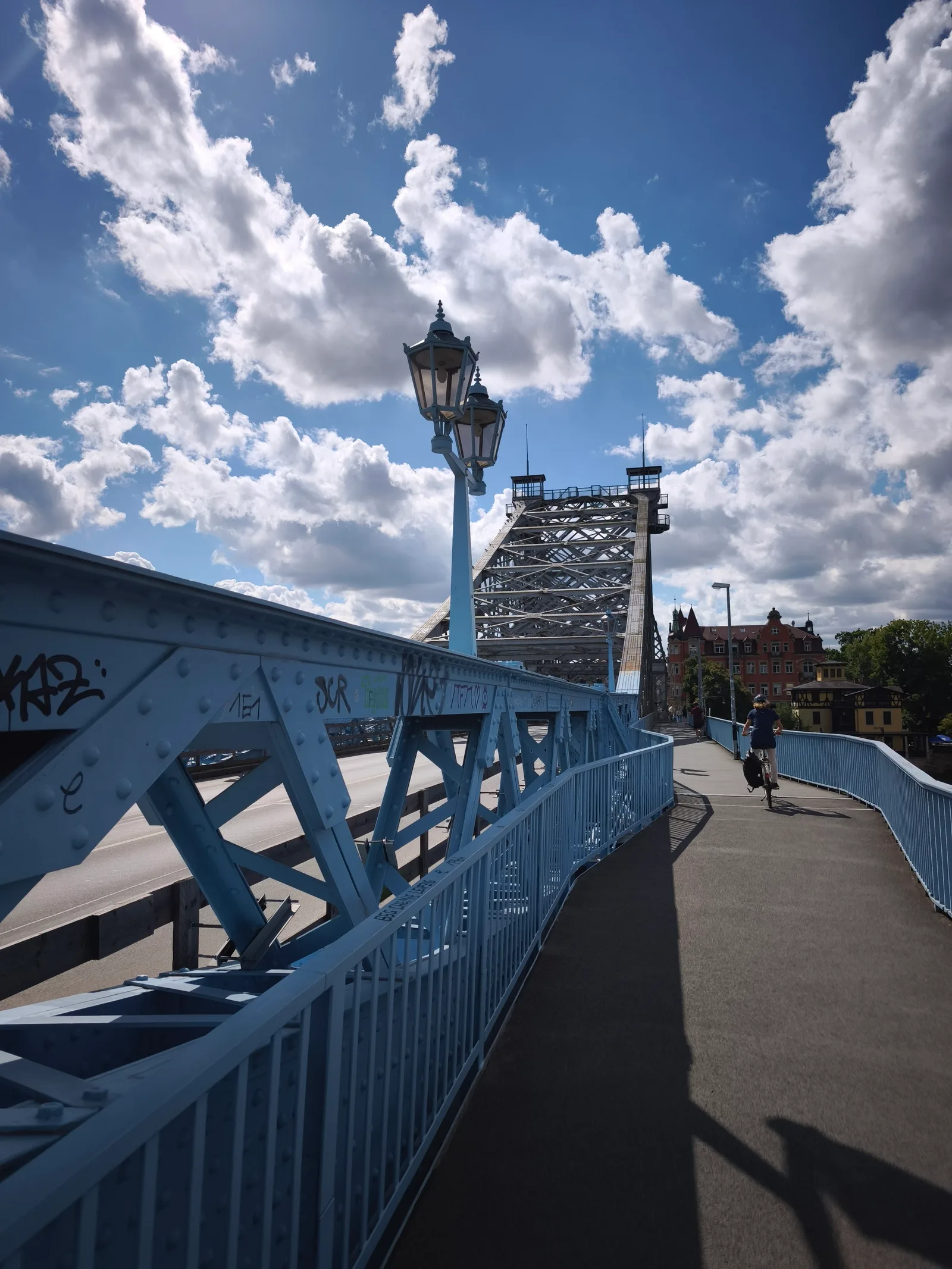 Main view at Loschwitz Bridge Dresden — travel photo