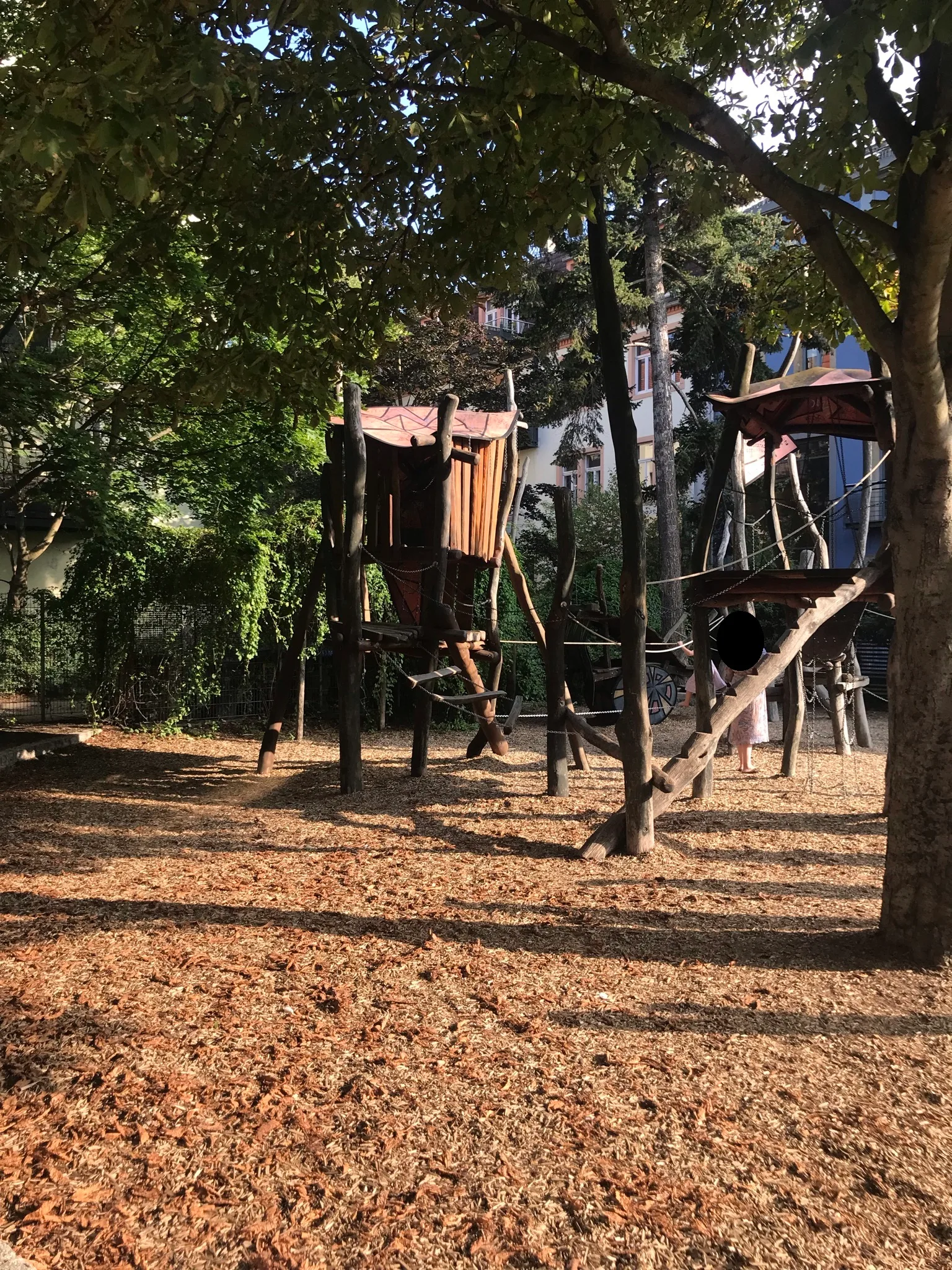 Main view at Playground Bohemian street Dresden — travel photo
