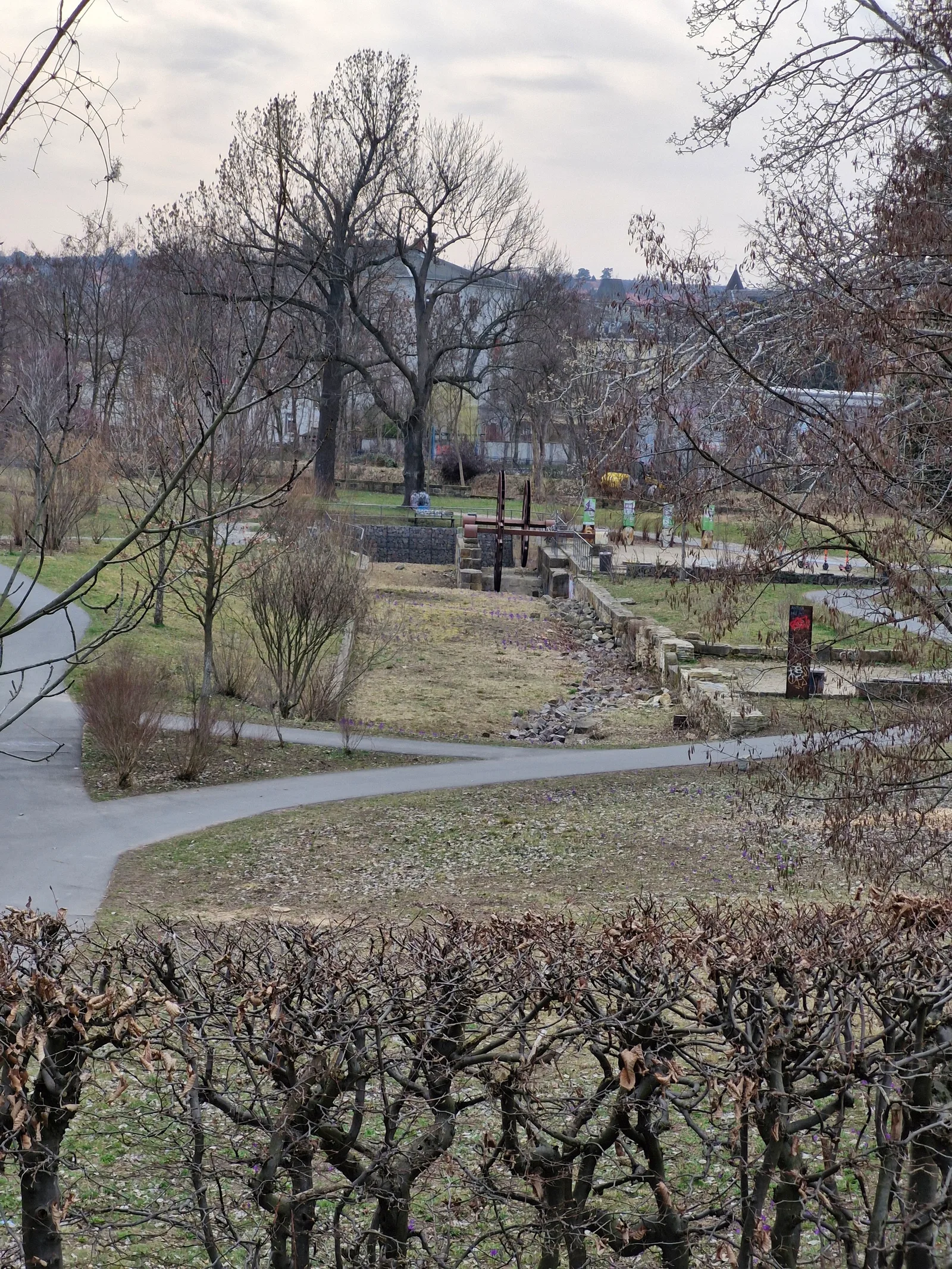 Interior at Pulvermühlen Park Dresden — travel photo