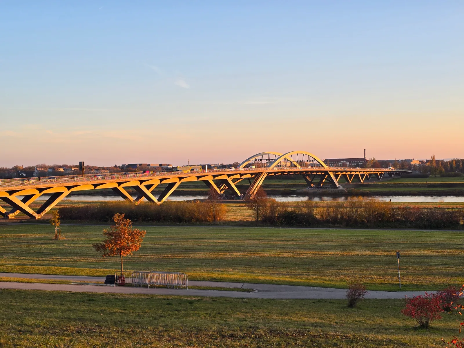 Details at Waldschlösschen Bridge Dresden — travel photo