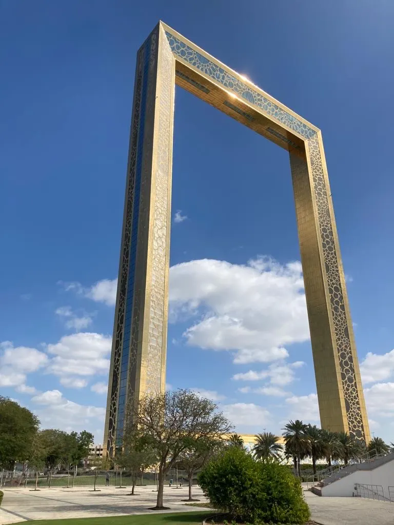 Main view at Dubai Frame Dubai — travel photo