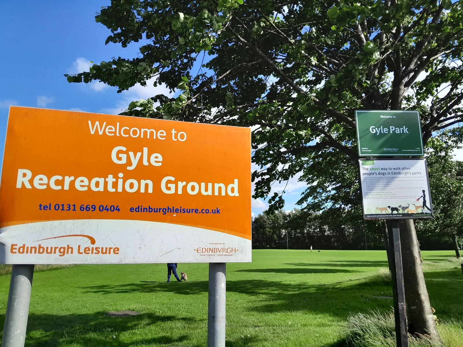 Main view at Gyle Park Edinburgh — travel photo