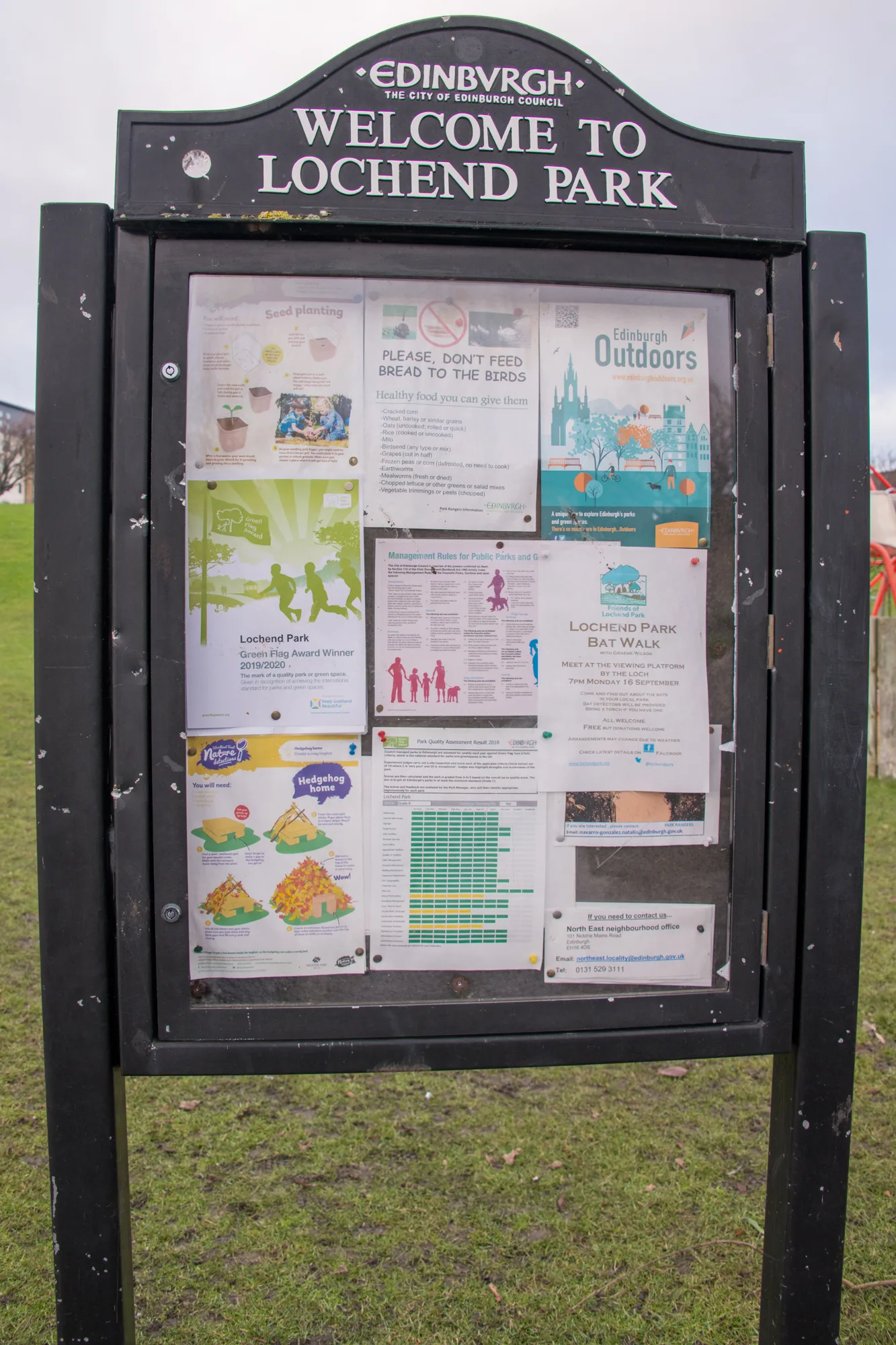 Main view at Lochend Park Edinburgh — travel photo