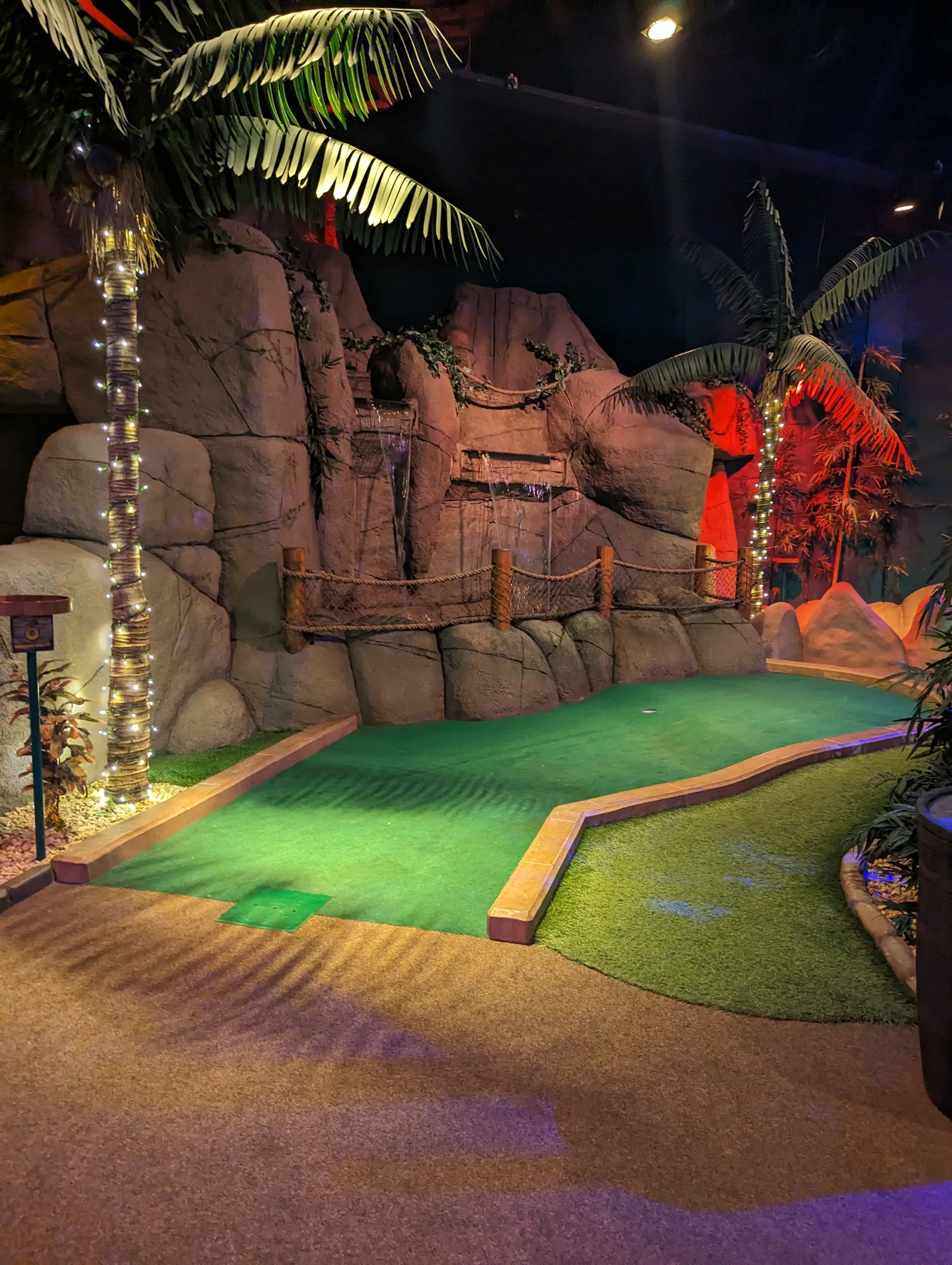 Interior at Volcano Falls Adventure Golf, Fountain Park Edinburgh — travel photo