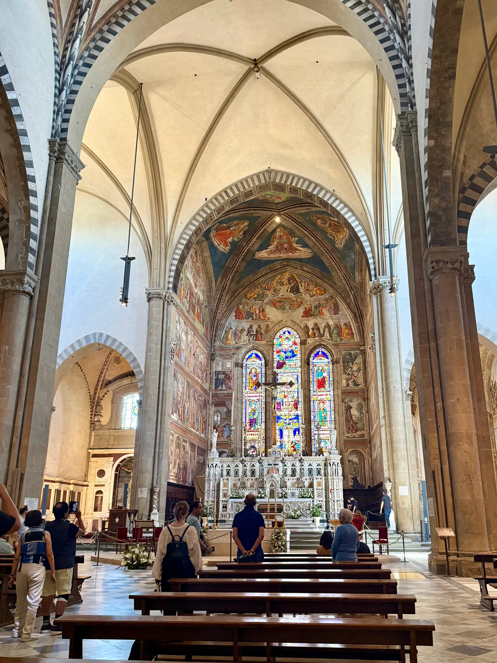 Main view at Basilica of Santa Maria Novella Florence — travel photo