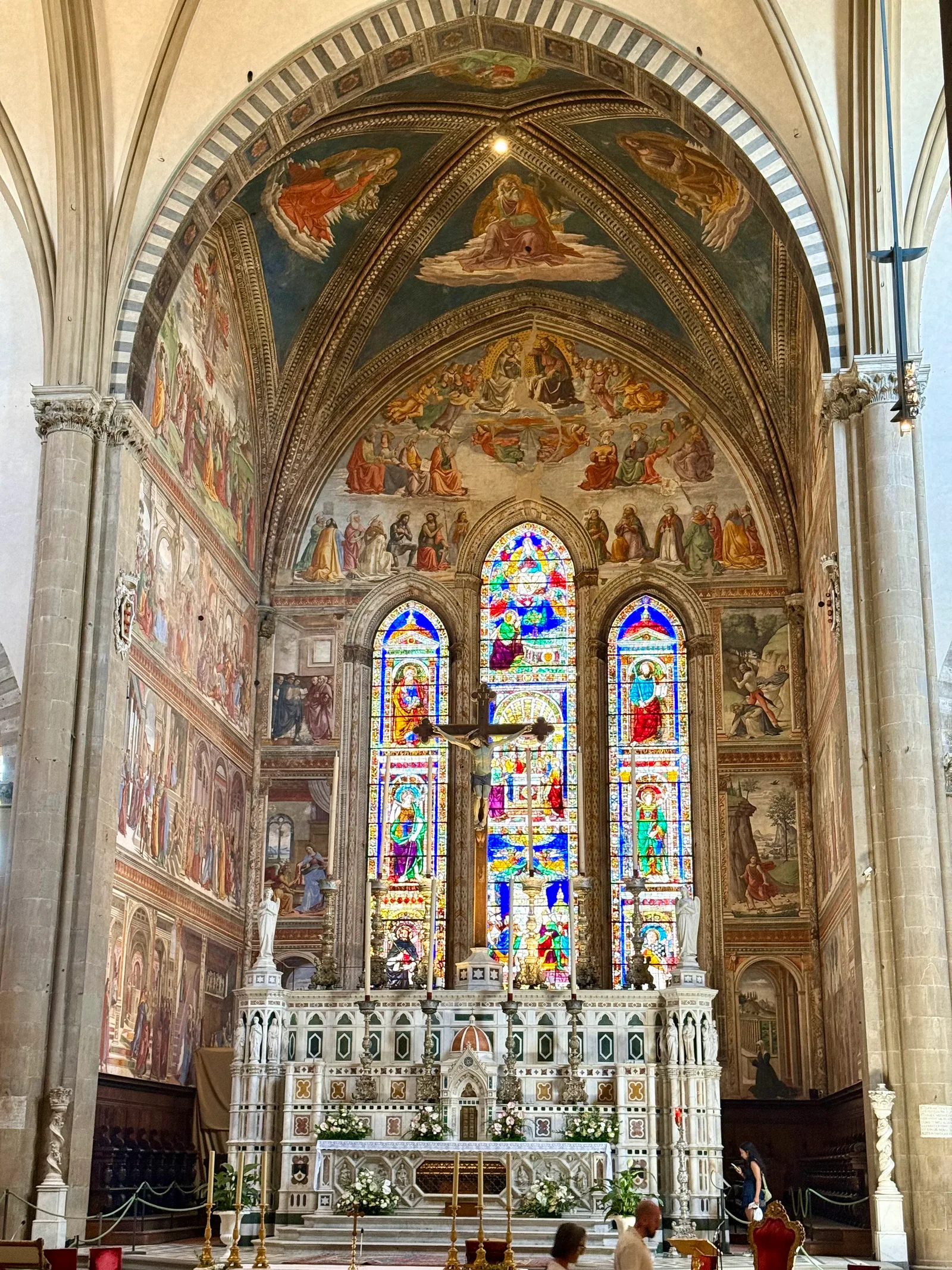 Interior at Basilica of Santa Maria Novella Florence — travel photo