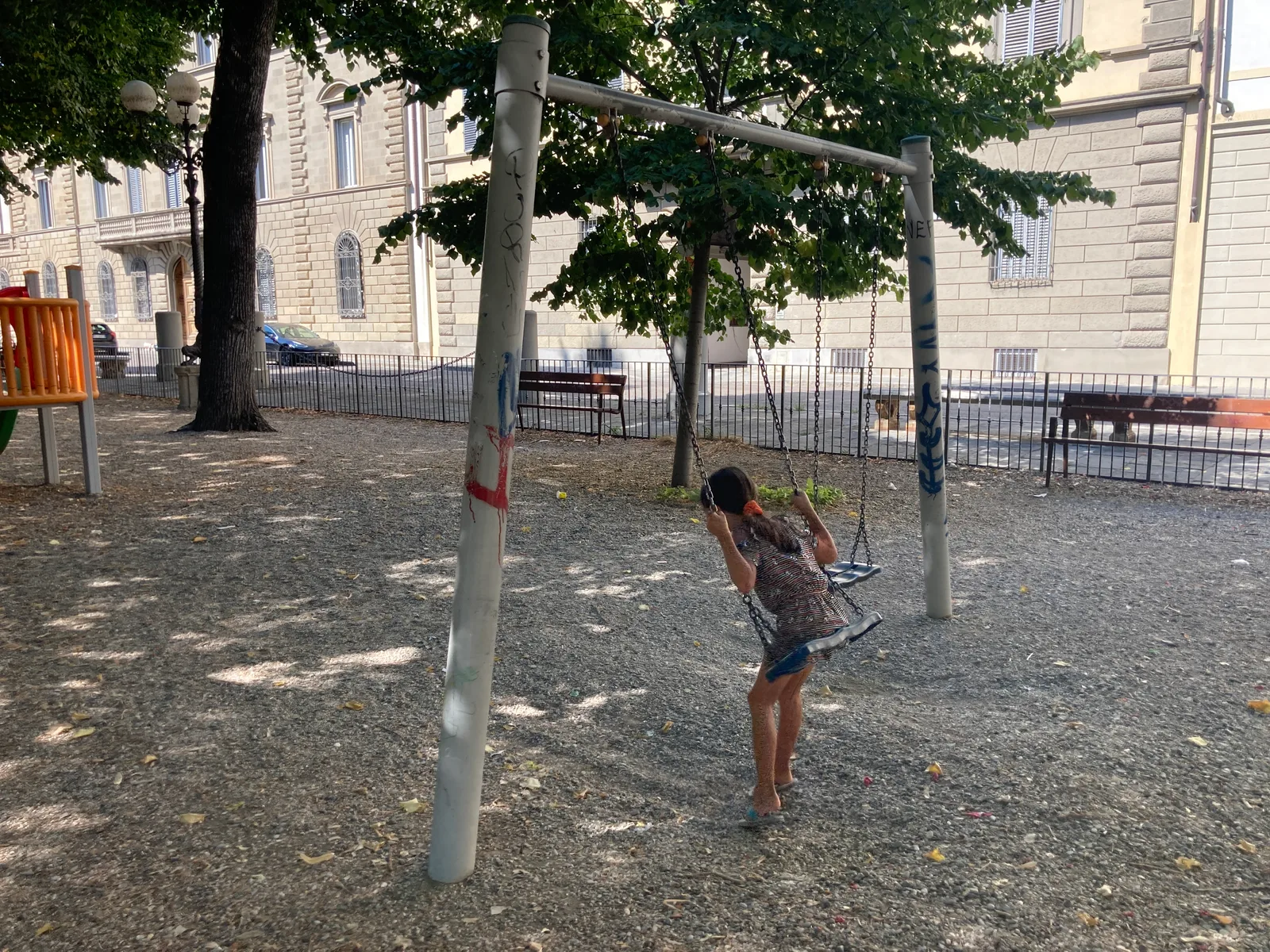Main view at Children's playground Florence — travel photo