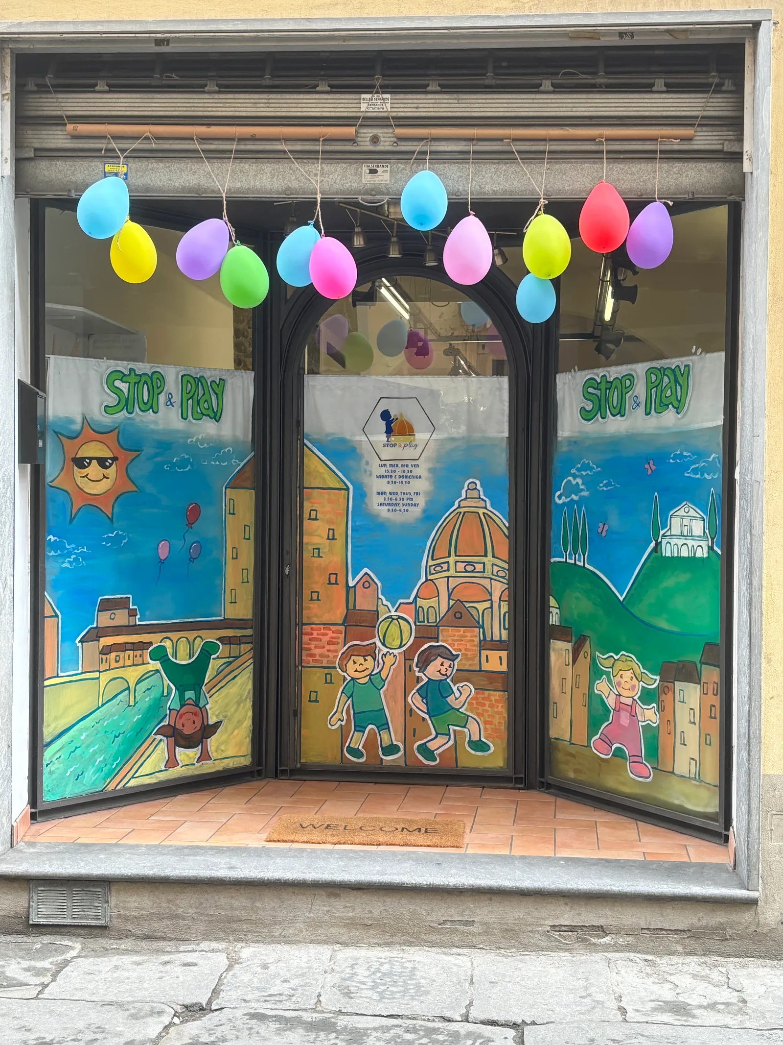 Interior at Stop&Play indoor playground Florence — travel photo