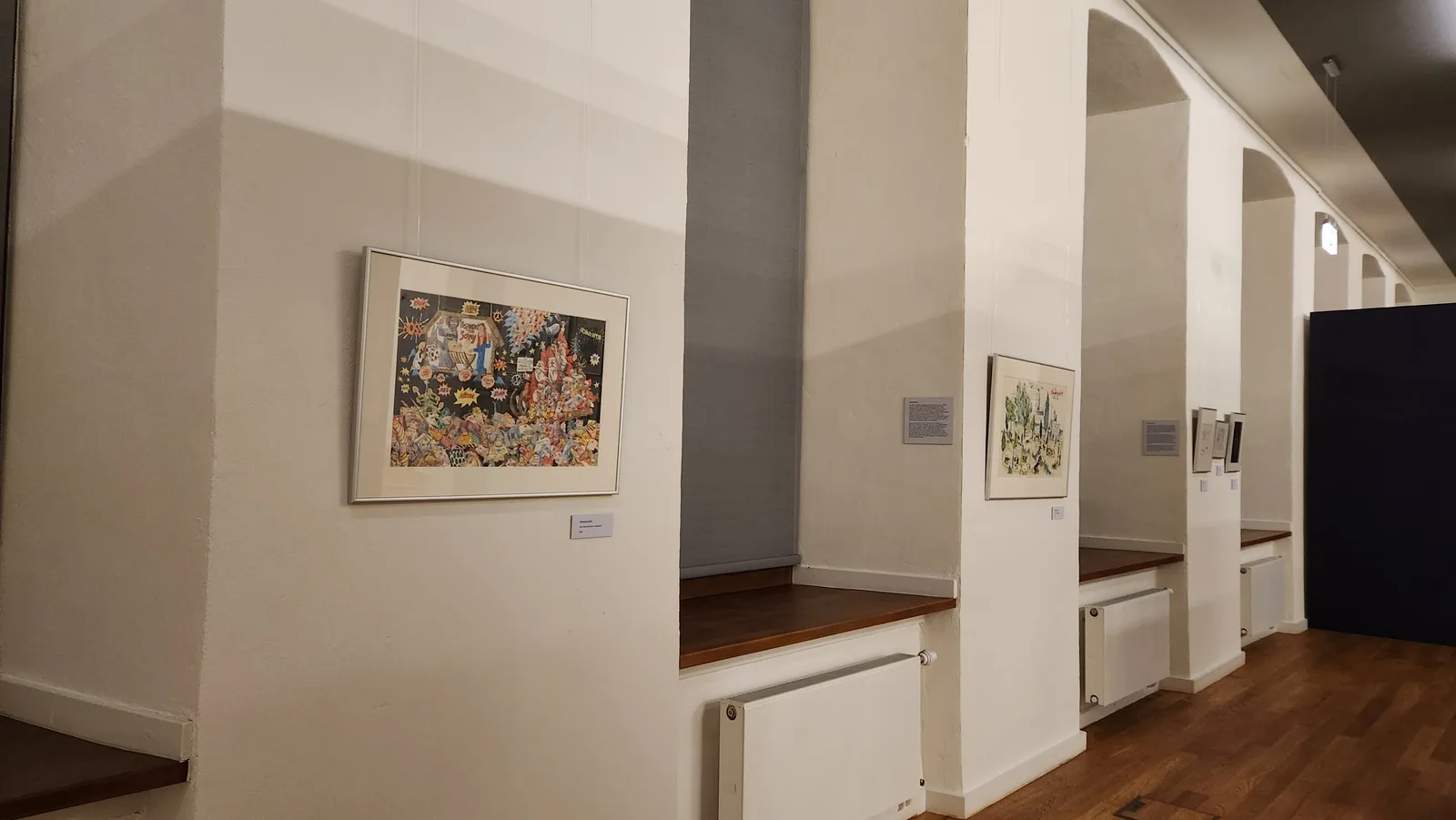 Atmosphere at Caricatura - Museum for Comic Art Frankfurt — travel photo