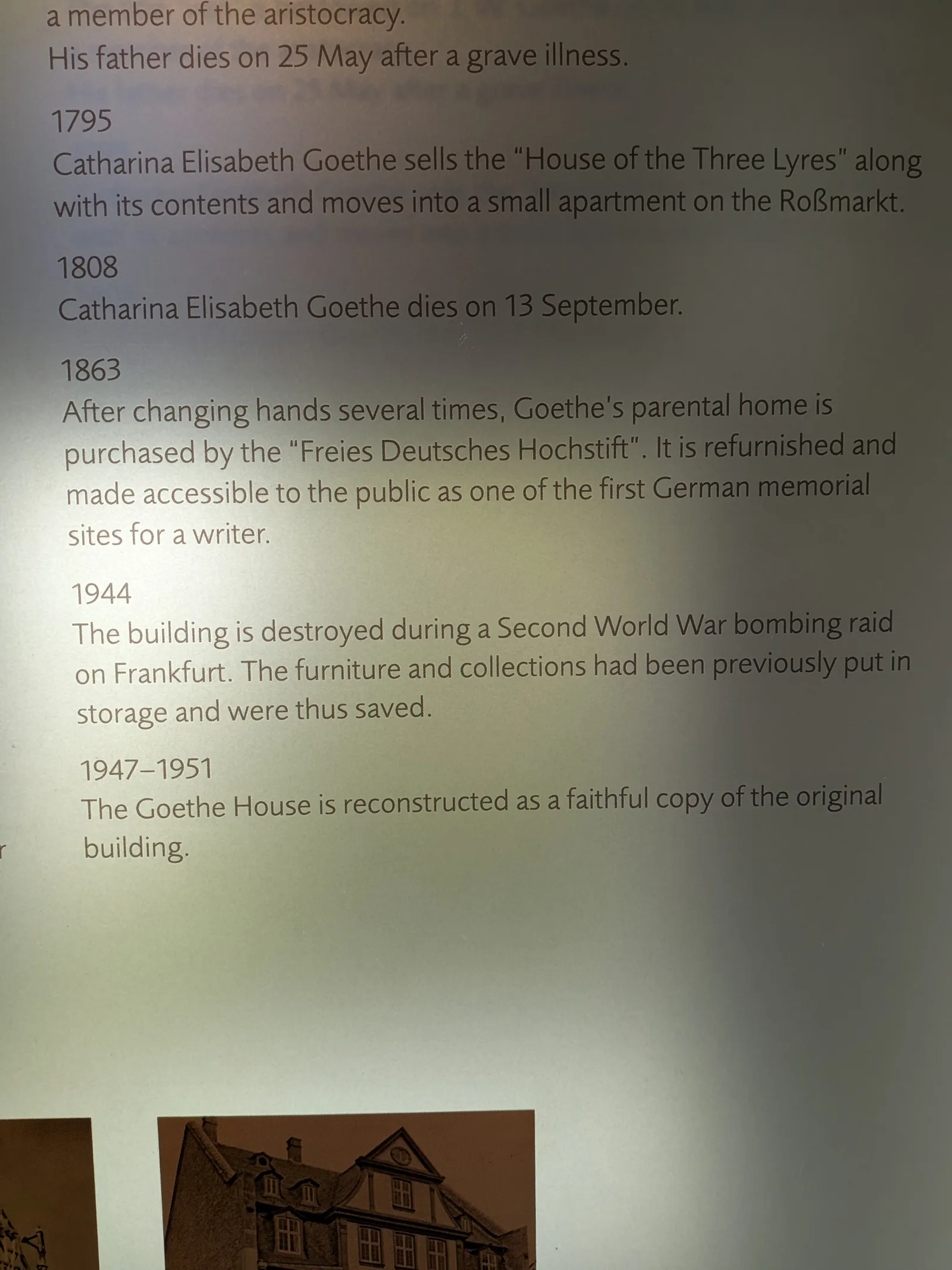 Interior at Goethe House Frankfurt — travel photo