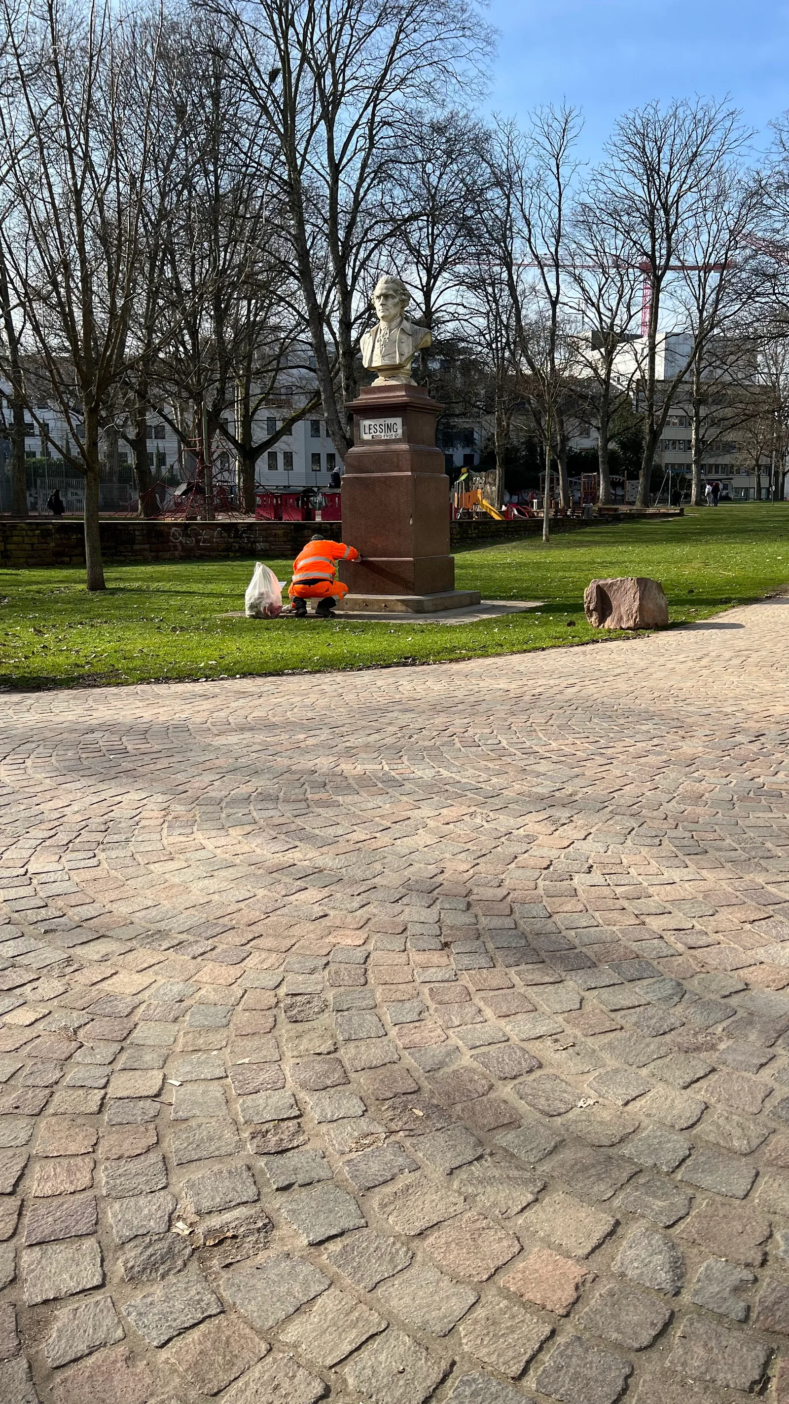 Atmosphere at Obermainanlage Frankfurt — travel photo