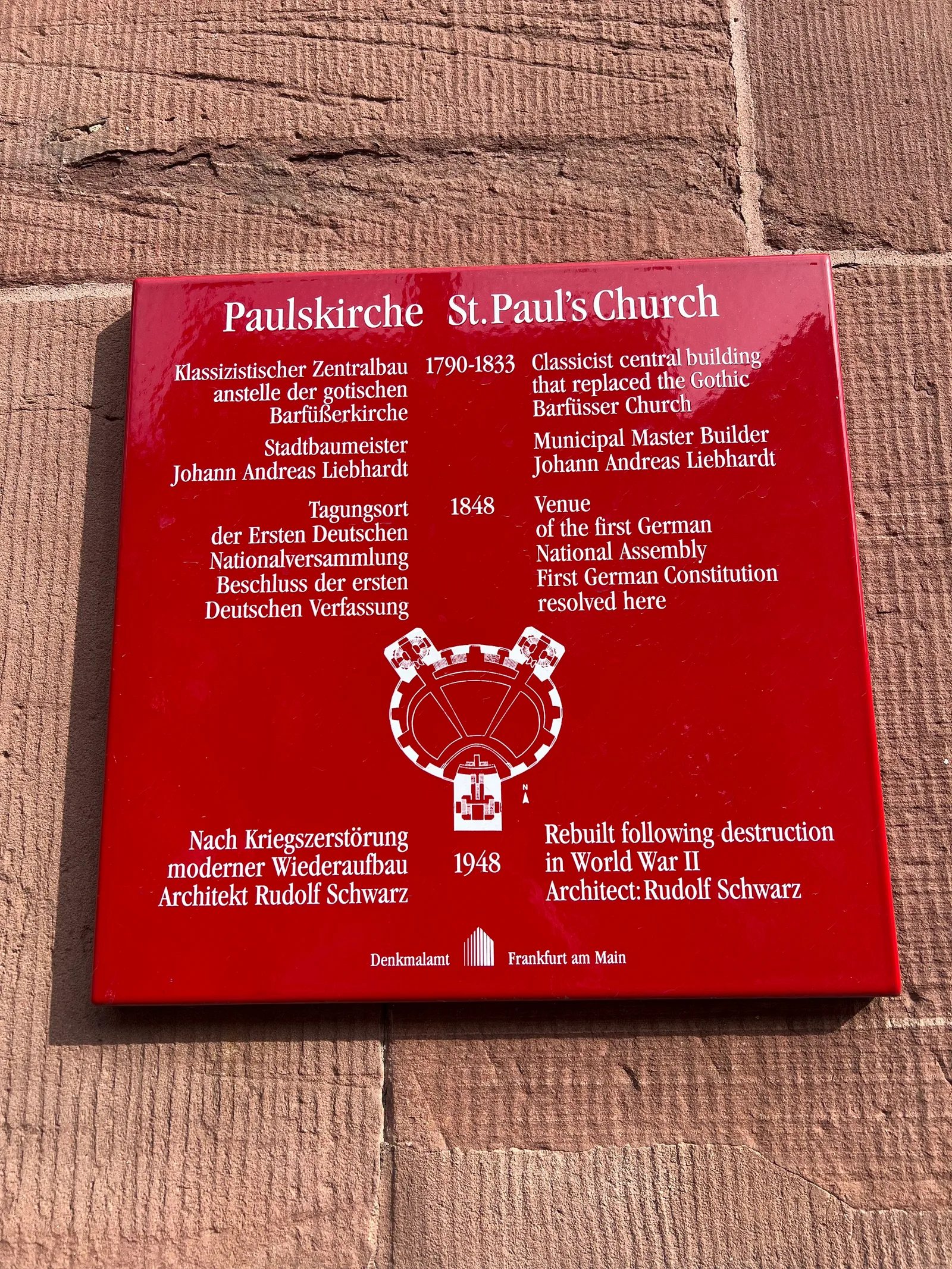 Interior at St. Paul's Church Frankfurt — travel photo
