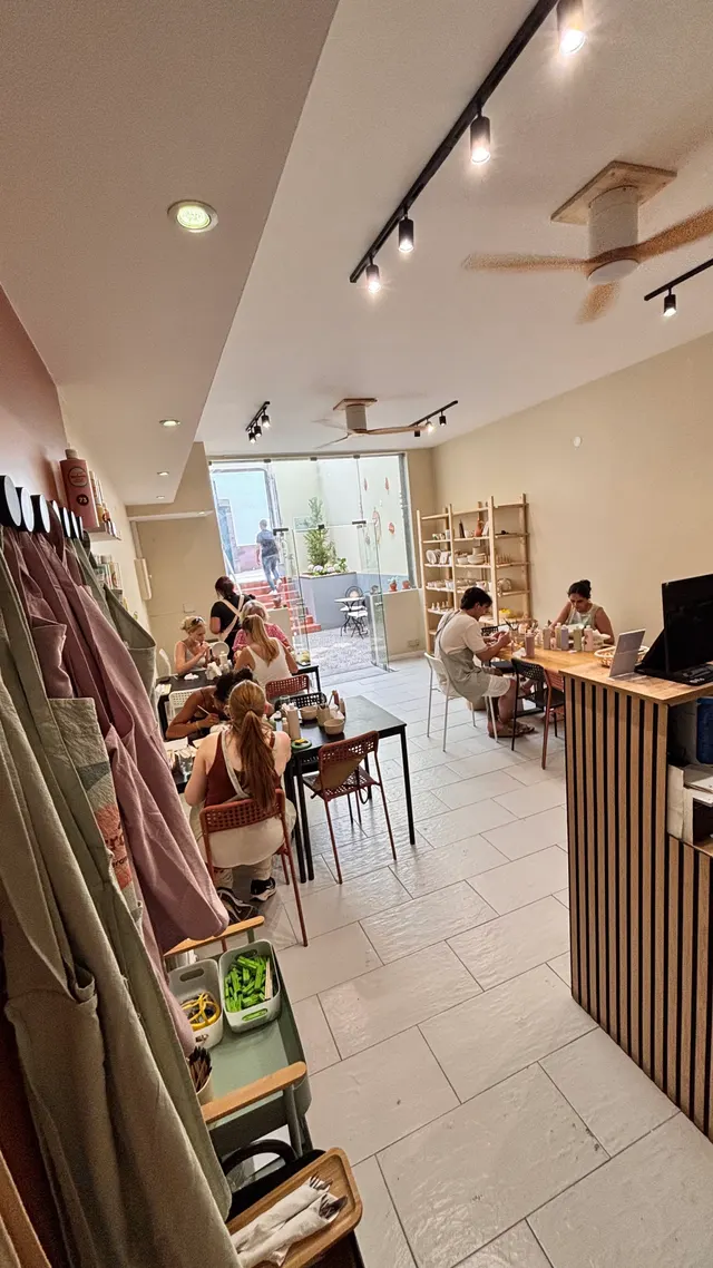 Terracotta ceramic cafe