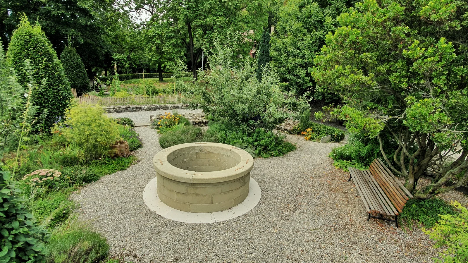 Interior at Jardin du Prieuré de Saint-Jean Geneva — travel photo