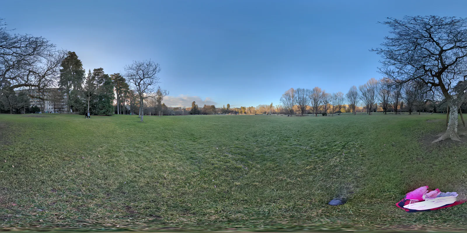 Main view at playground Bertrand Park Geneva — travel photo