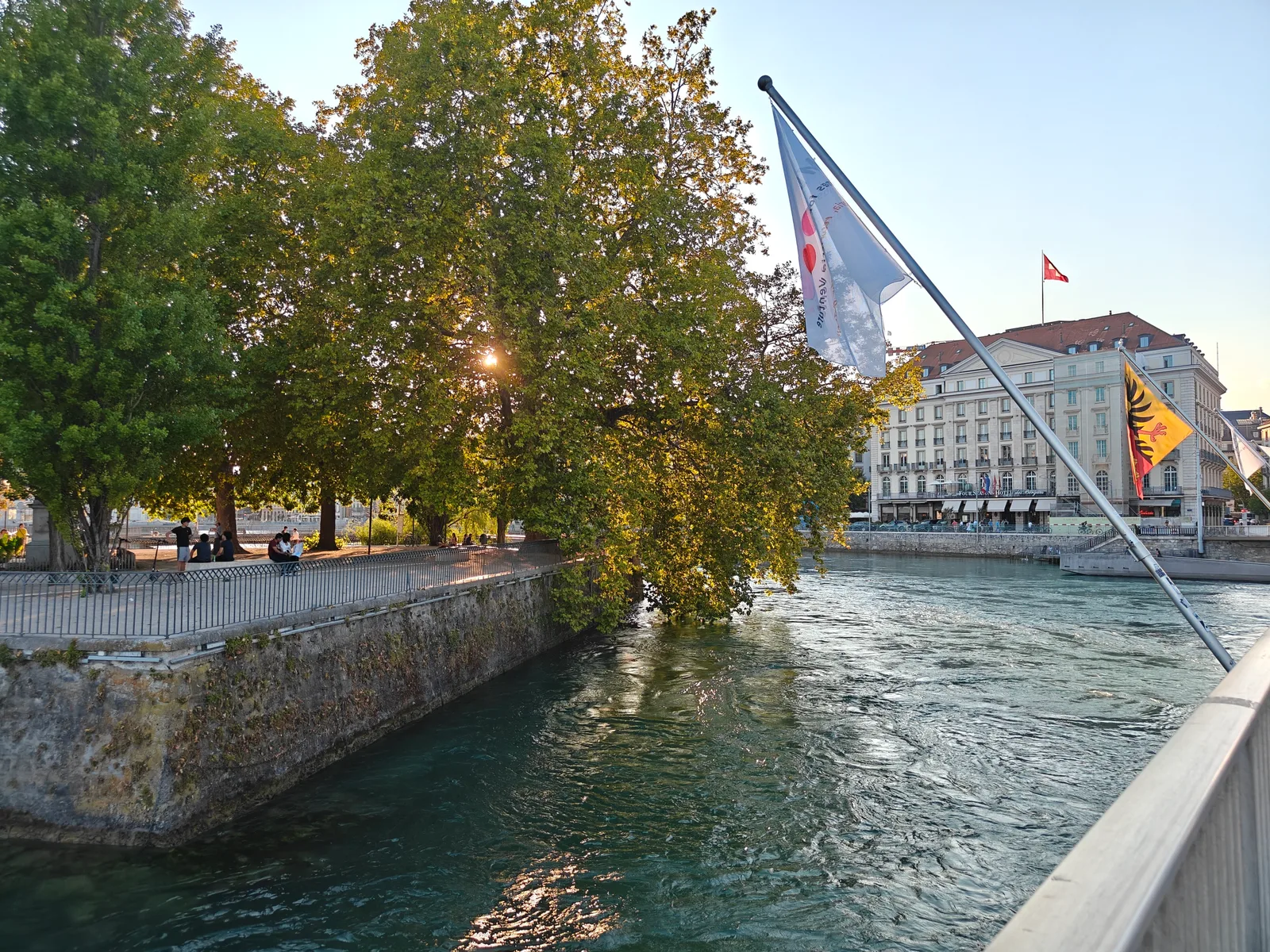 Main view at Pont des Bergues Geneva — travel photo