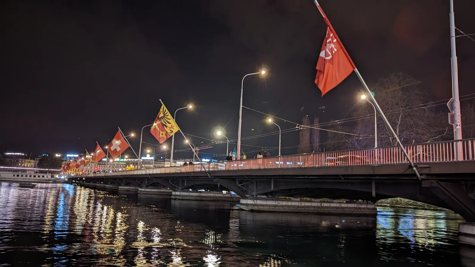 Details at Pont du Mont-Blanc Geneva — travel photo