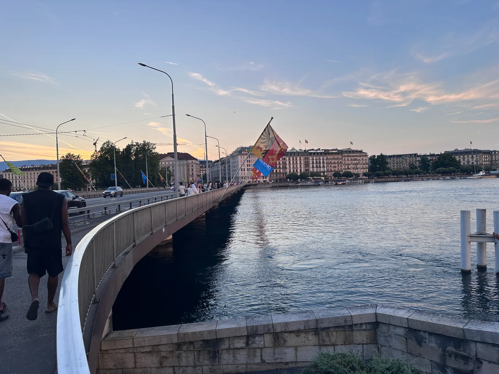 Atmosphere at Pont du Mont-Blanc Geneva — travel photo