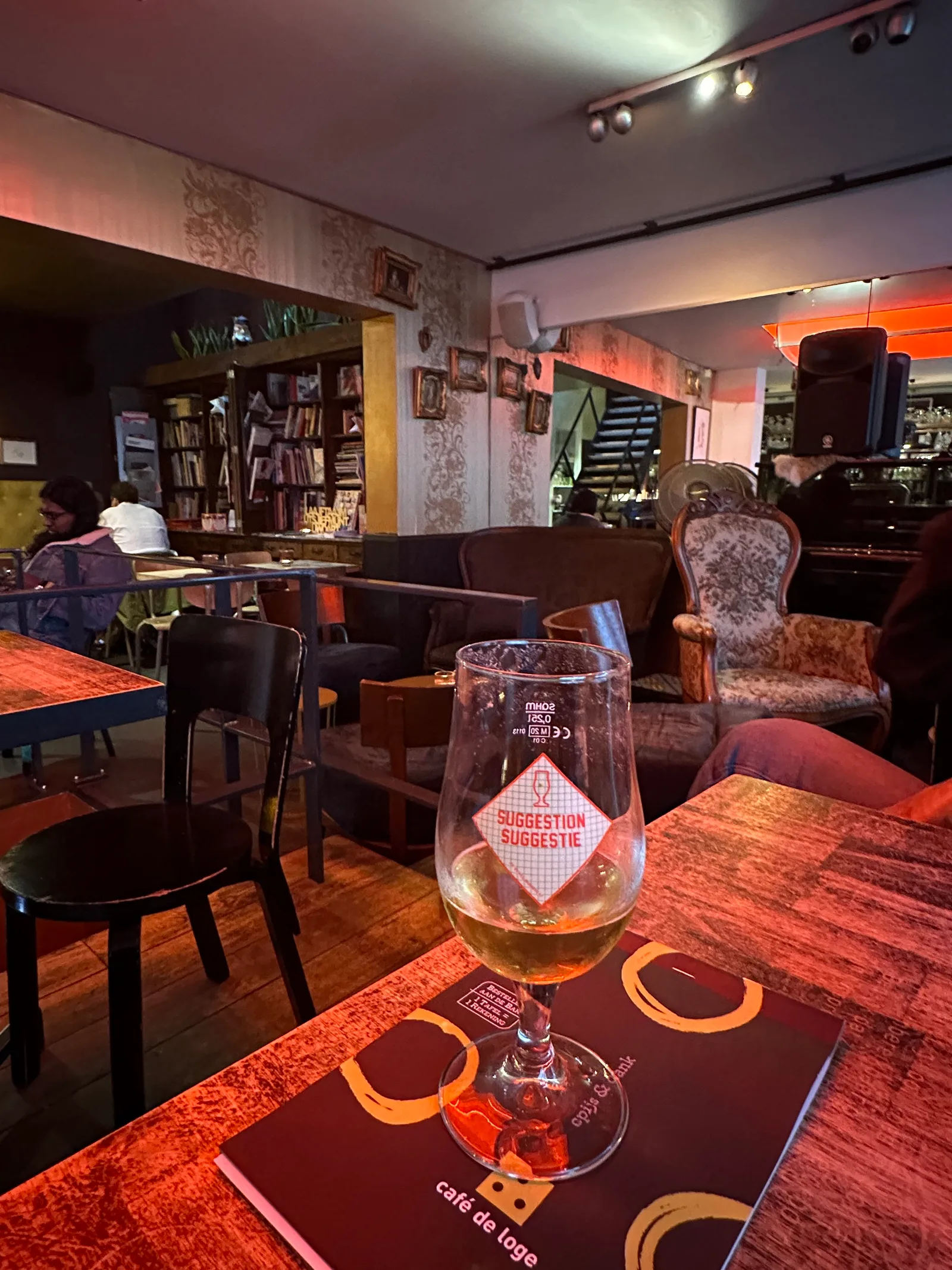 Interior at Café de Loge Ghent — travel photo