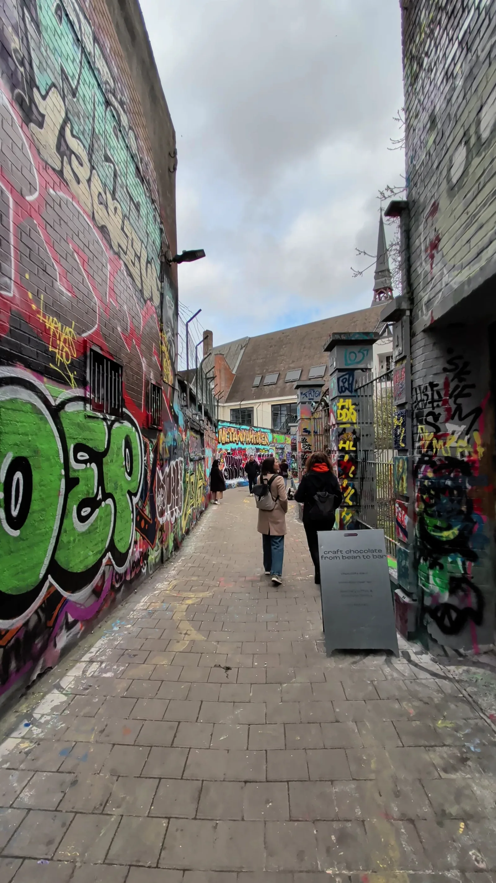 Main view at Graffiti street | Gent Ghent — travel photo