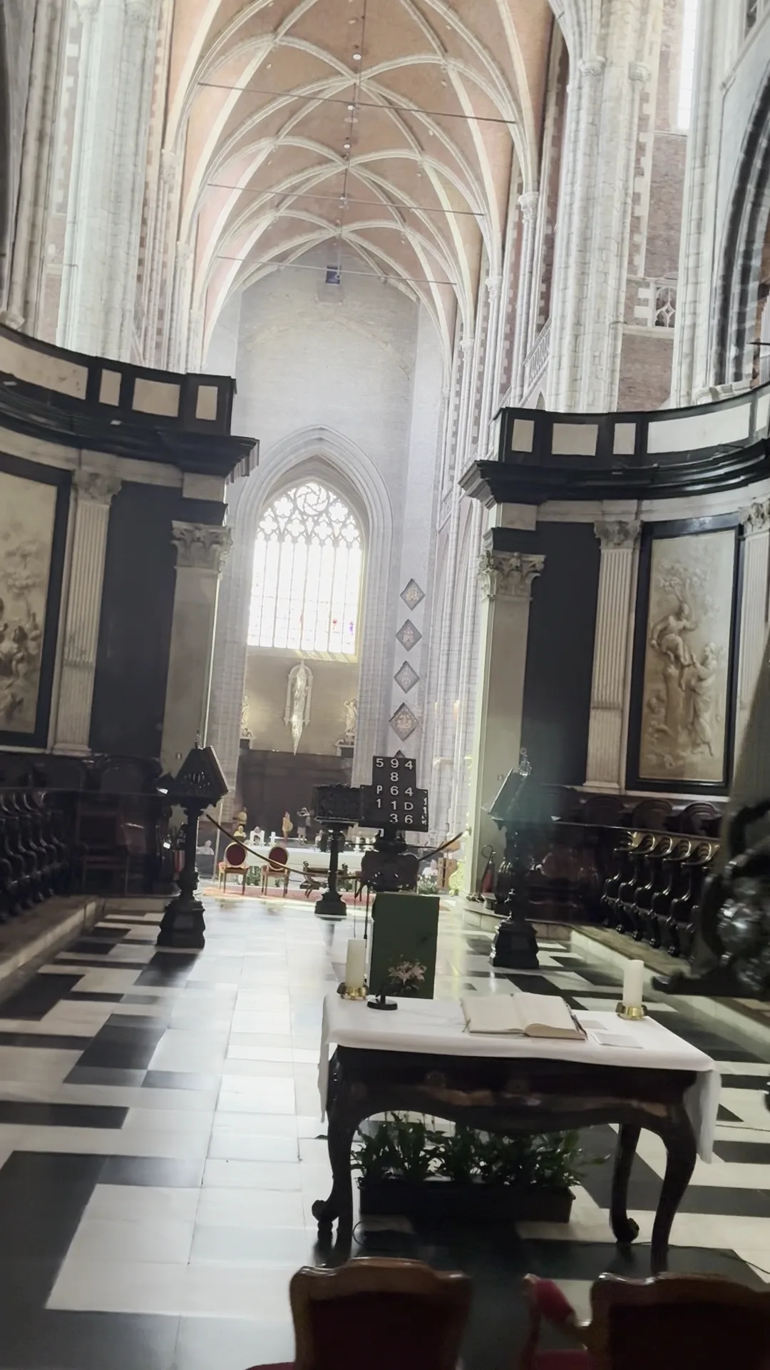 Interior at St Bavo's Cathedral Ghent — travel photo
