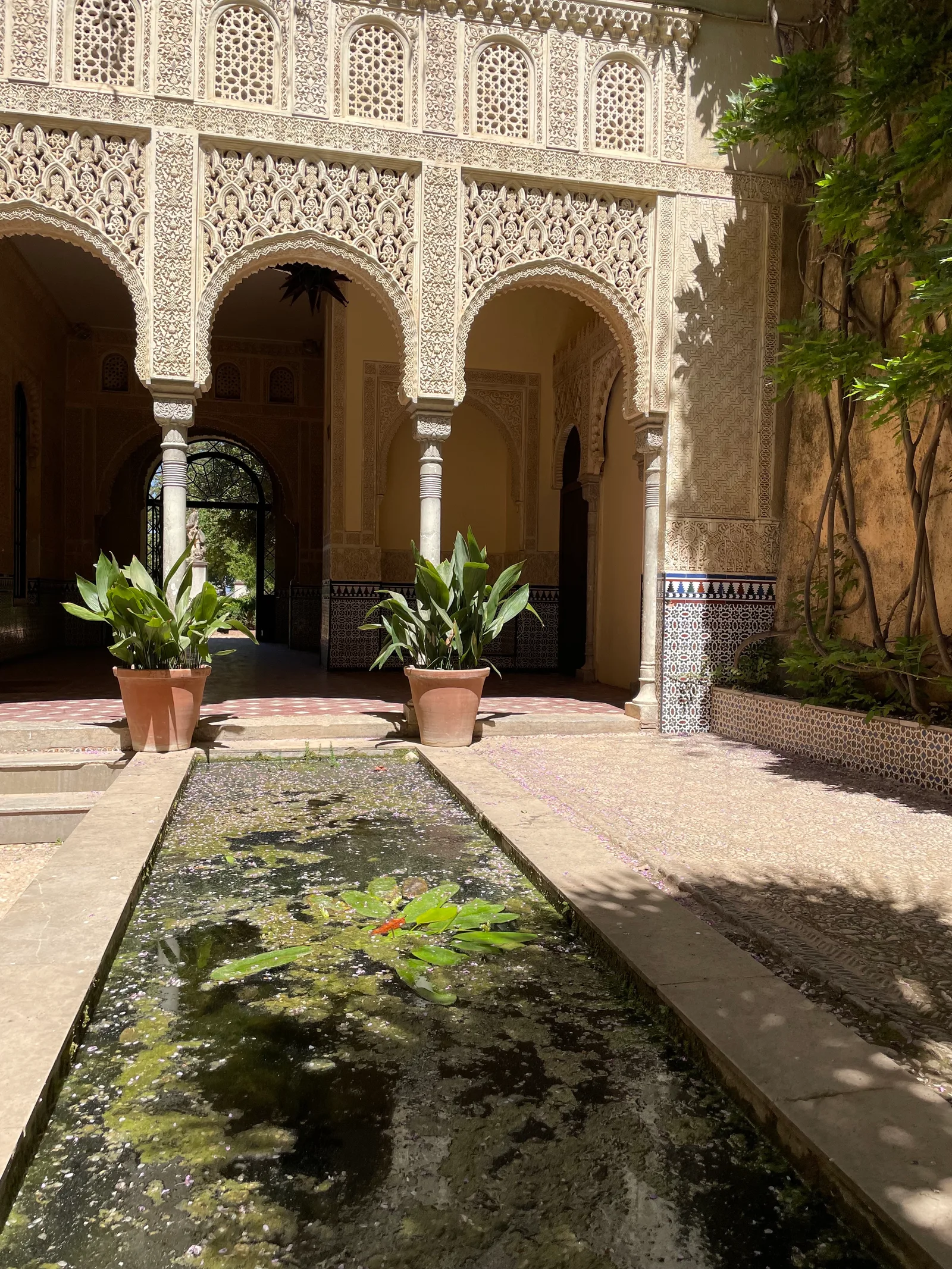 Interior at Carmen de los Mártires Granada — travel photo
