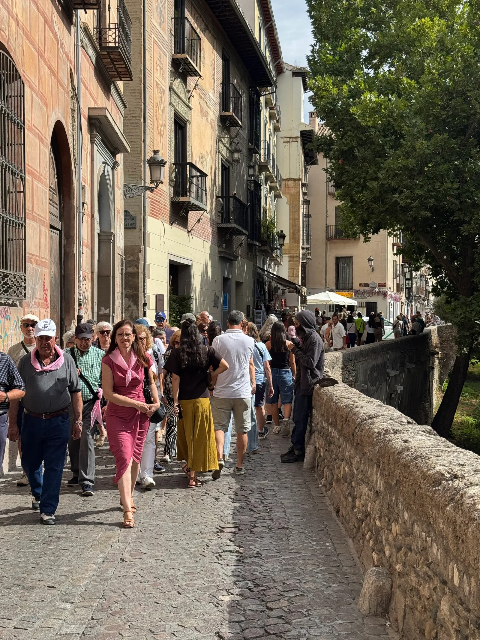 Atmosphere at Fuente del Paseo de los Tristes Granada — travel photo
